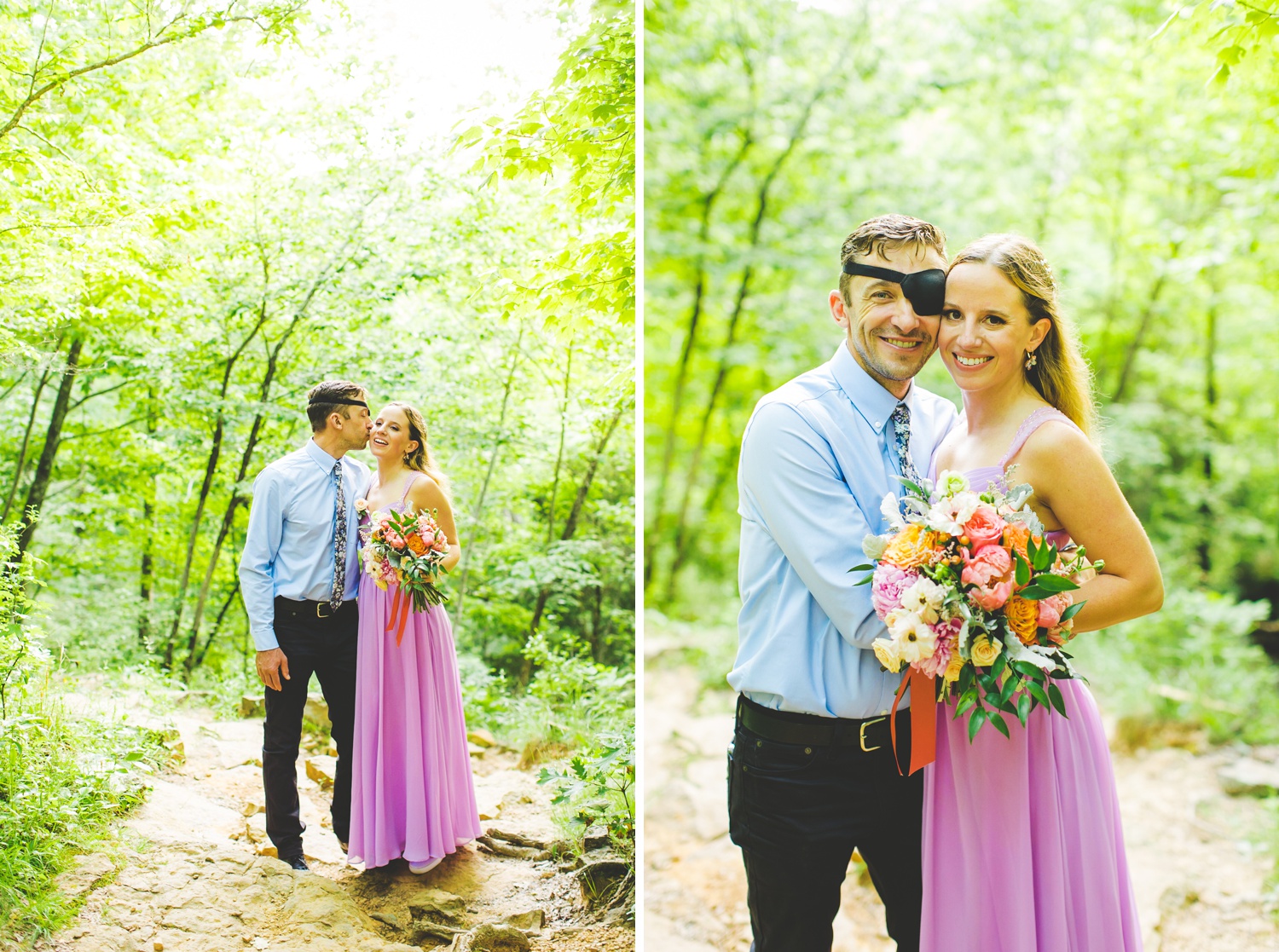 Colorful Elopement at Devil's Den