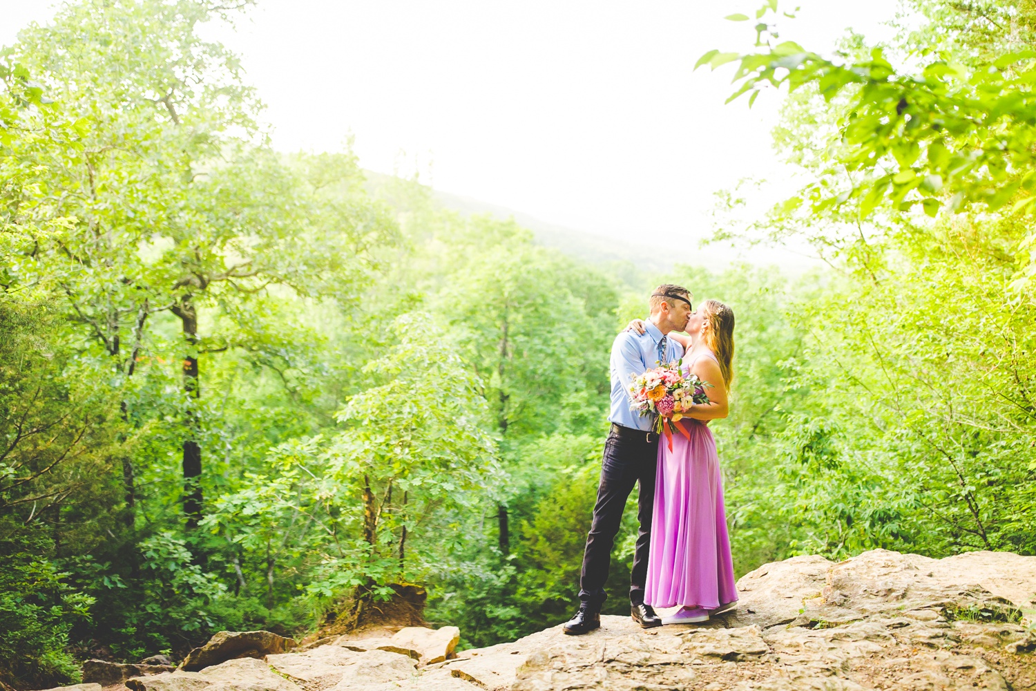 Colorful Elopement at Devil's Den