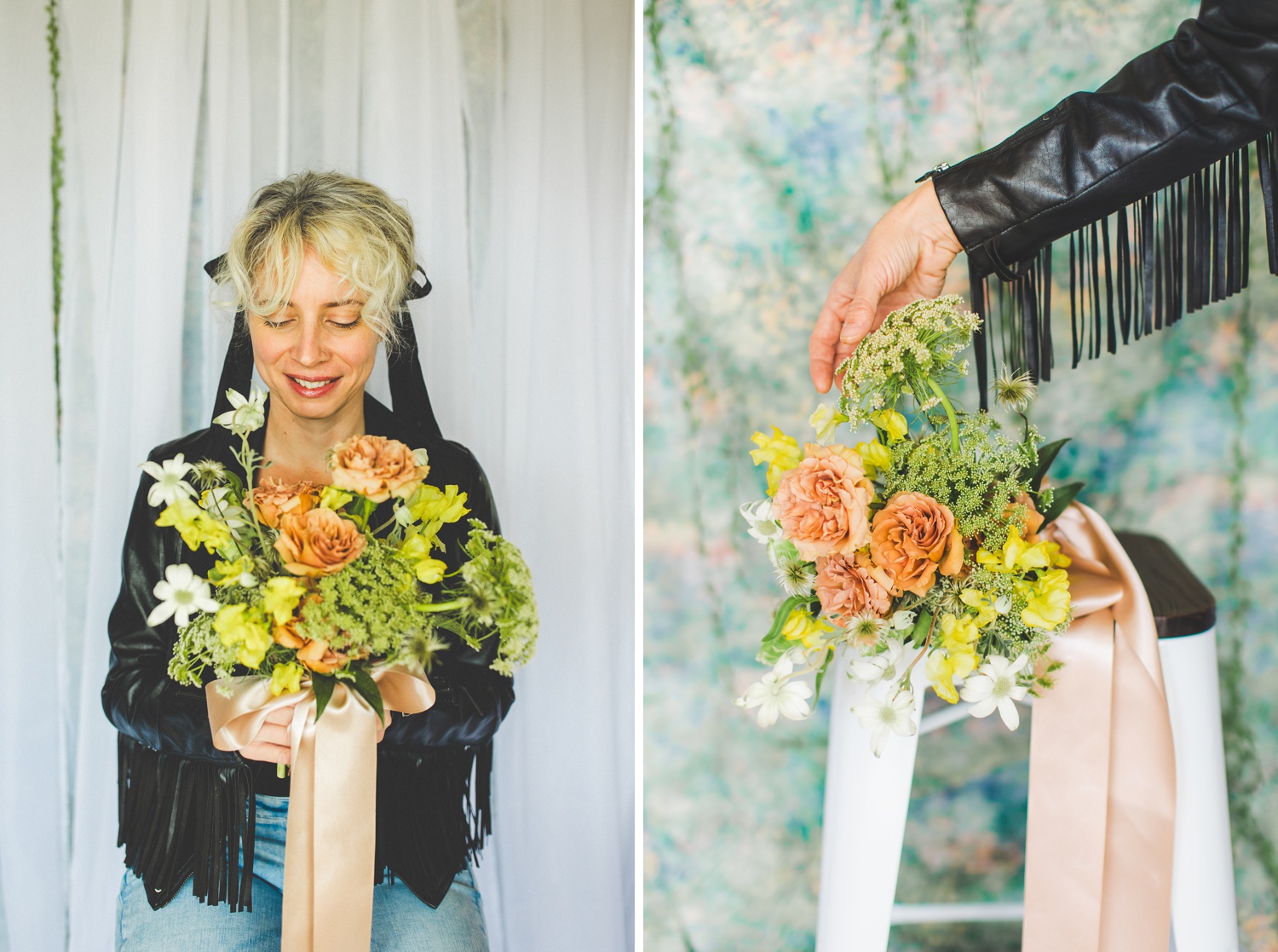 trendy headshots for wedding florist 