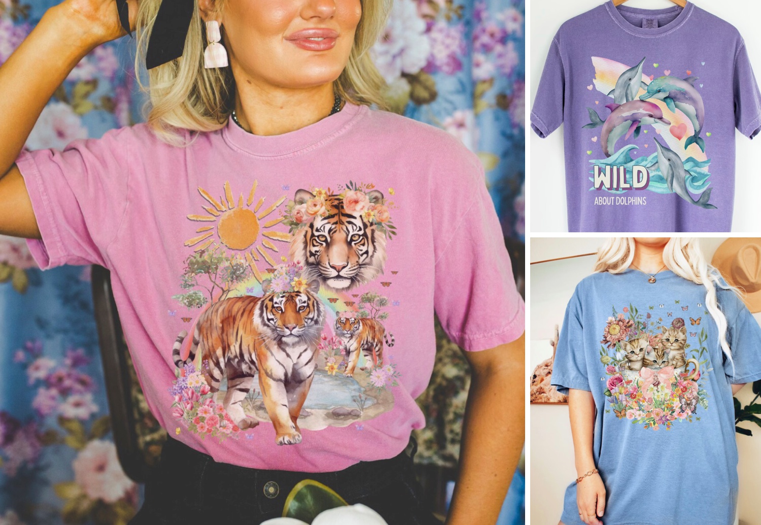 Super Extra and Cute 90s Aesthetic Animal Shirts by Opal and June