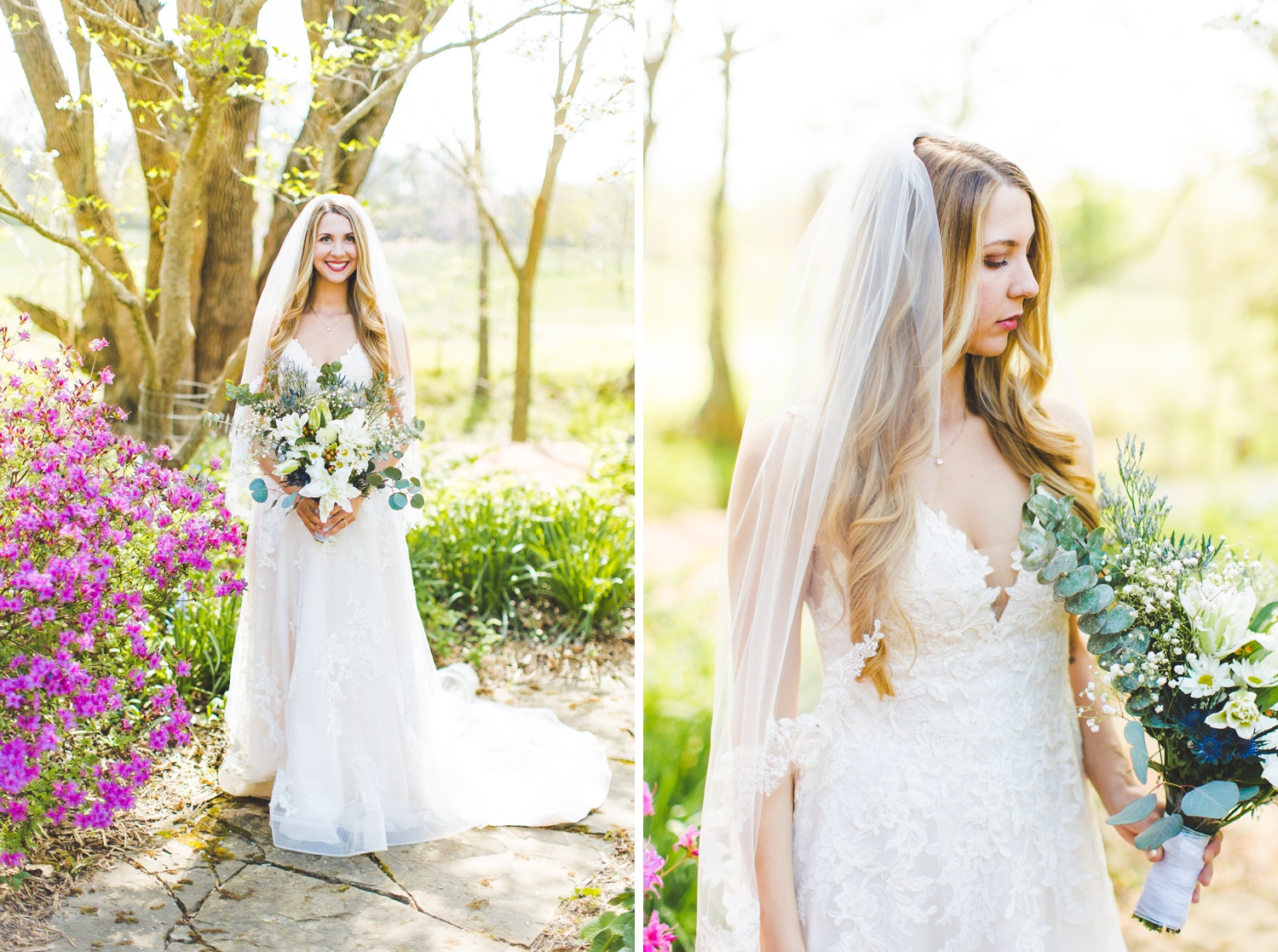Spring Bridal Photographs in Northwest Arkansas 
