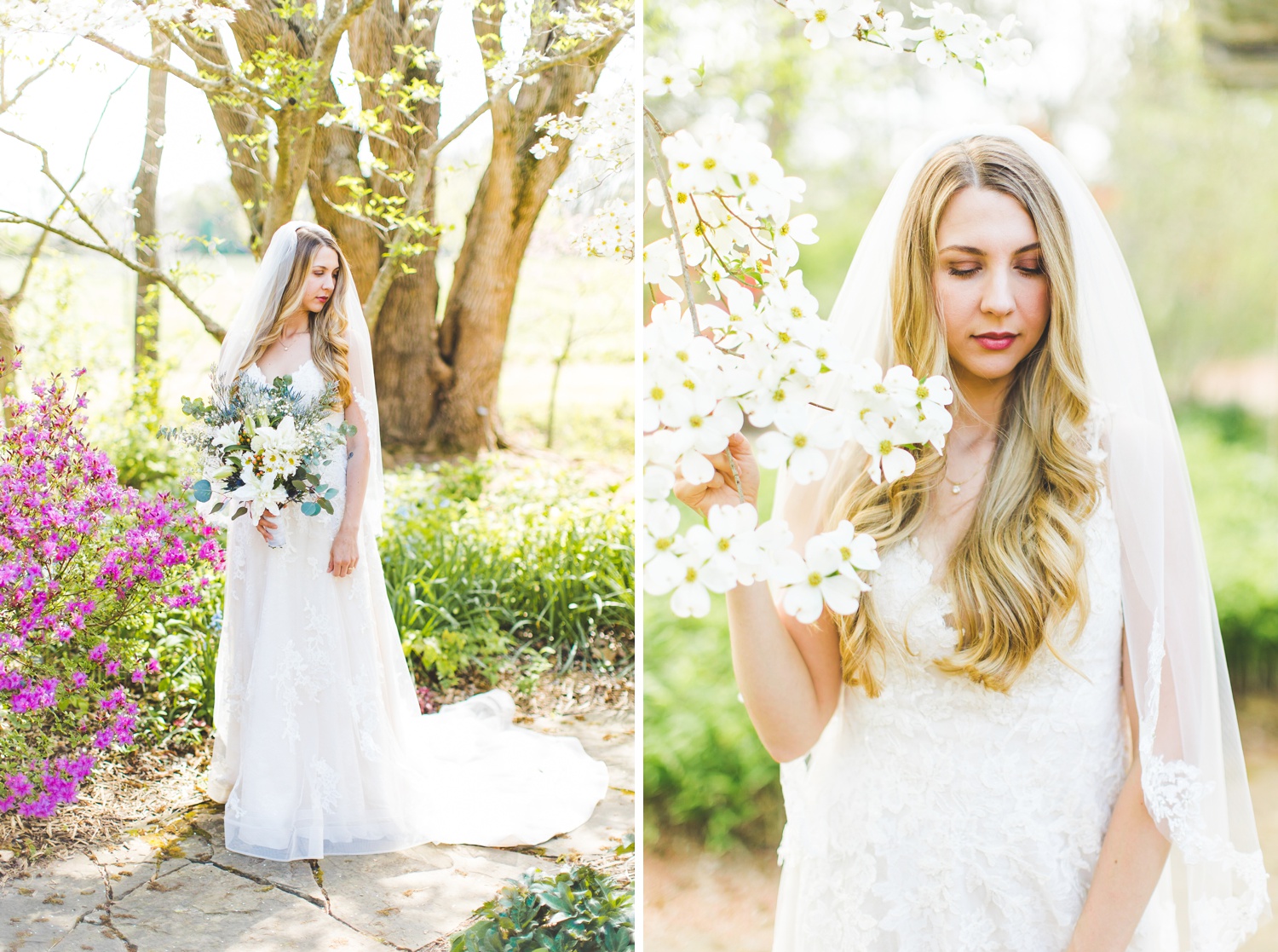 Spring Bridal Photographs in Northwest Arkansas 