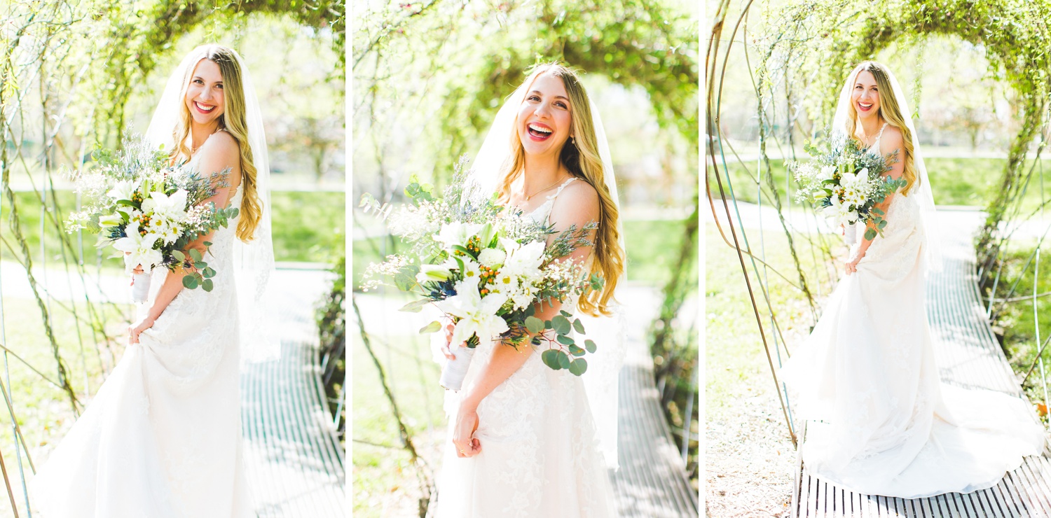 Happy Bridal Portraits in Northwest Arkansas 