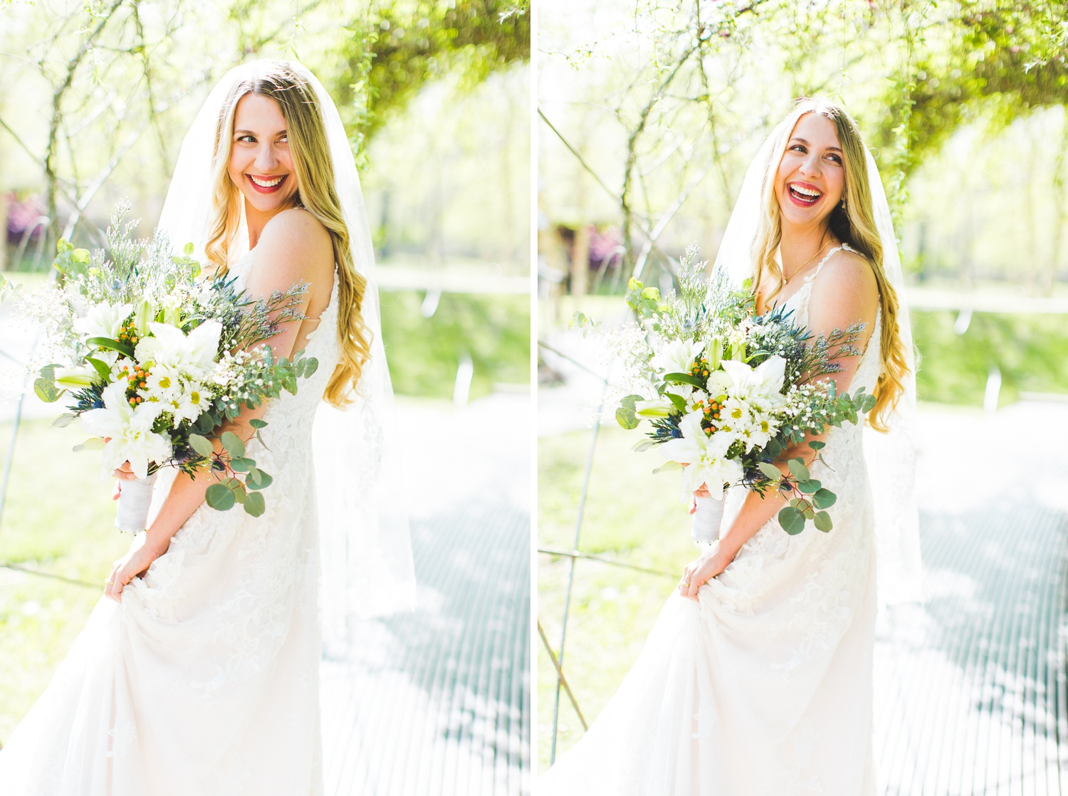 Happy Bridal Portraits in Northwest Arkansas 