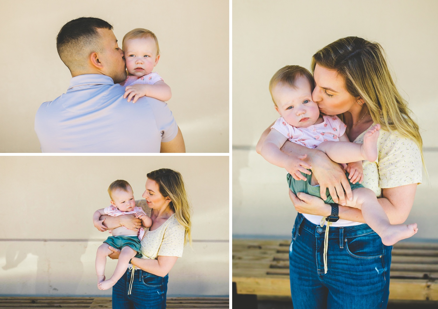 Cute Family of Three Posing Ideas for Family Photographers 