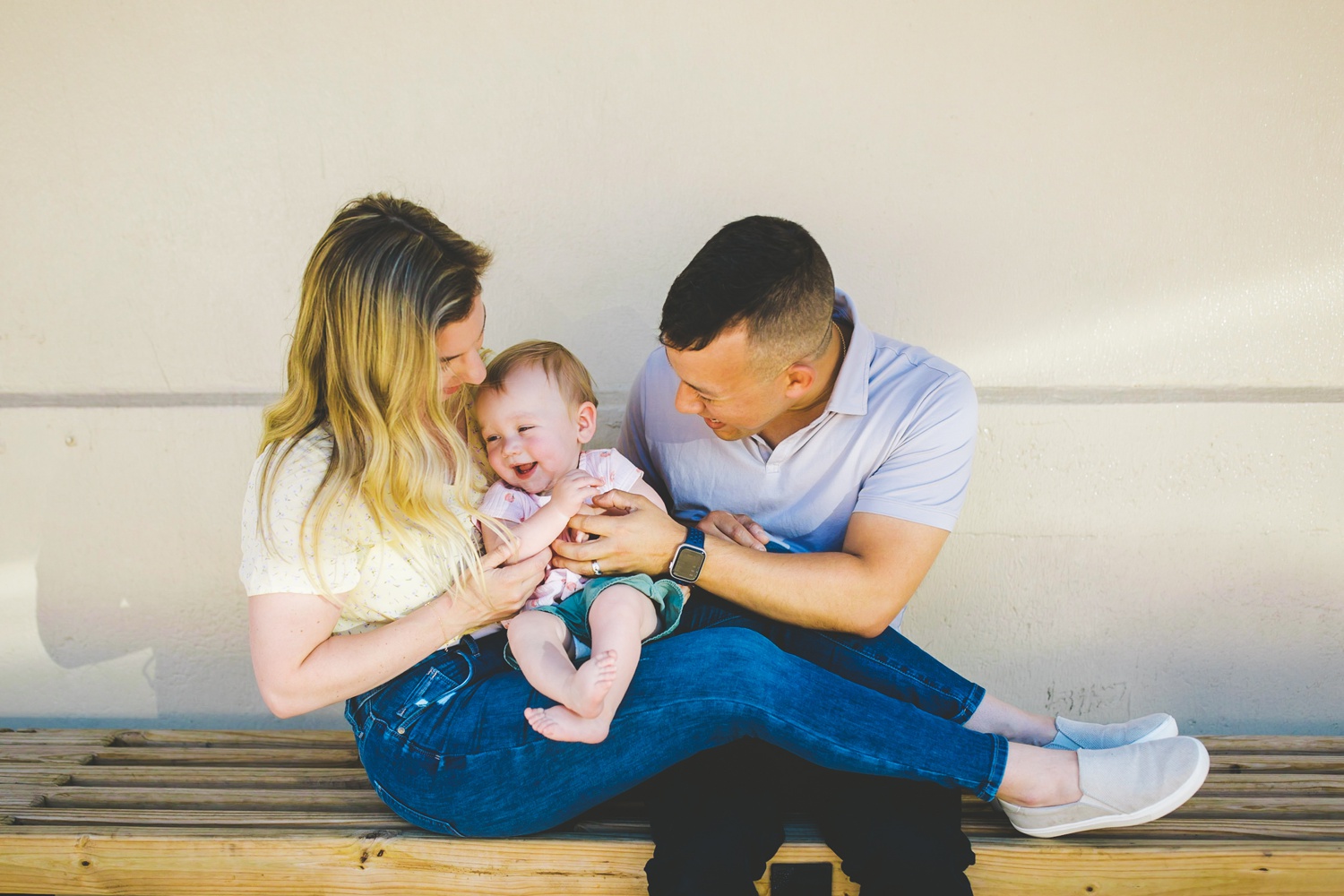 Cute Family of Three Posing Ideas for Family Photographers 