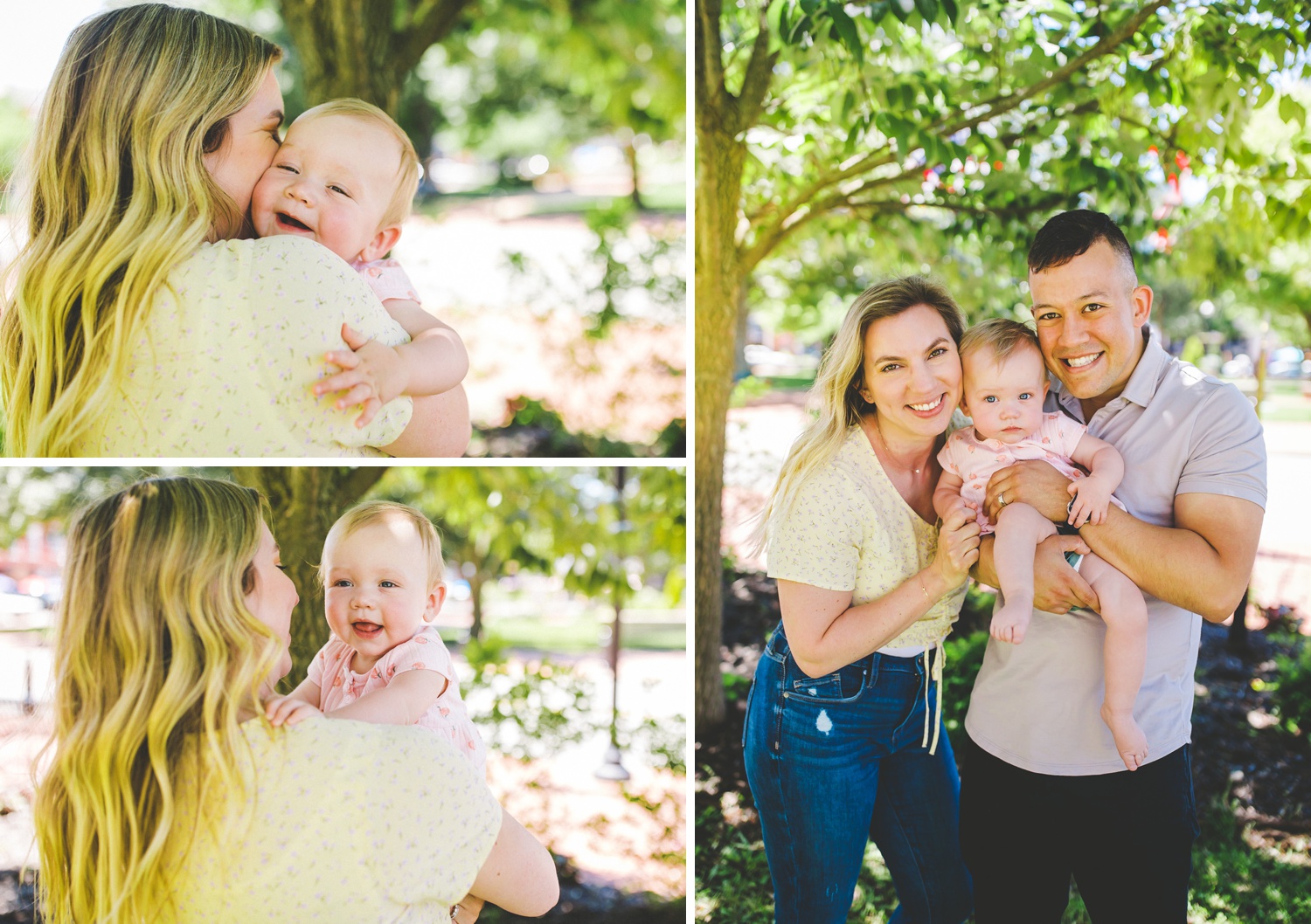 Cute Family of Three Posing Ideas for Family Photographers 