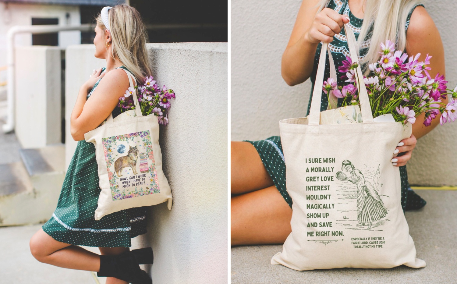 Funny Tote Bags for Romance Readers