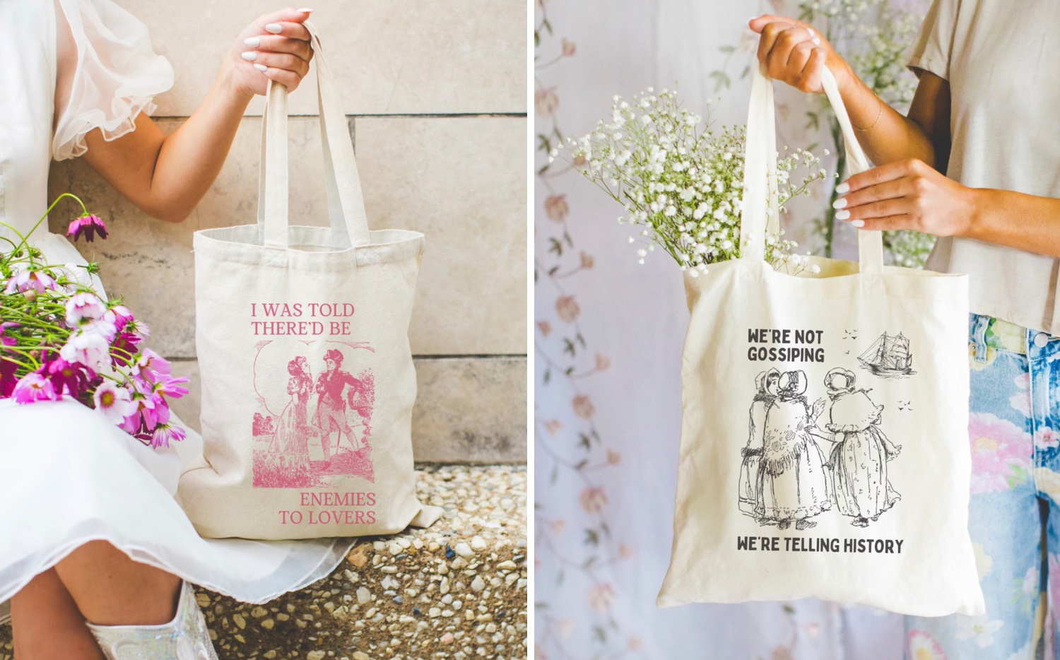Cute and Funny Book and History Tote Bags