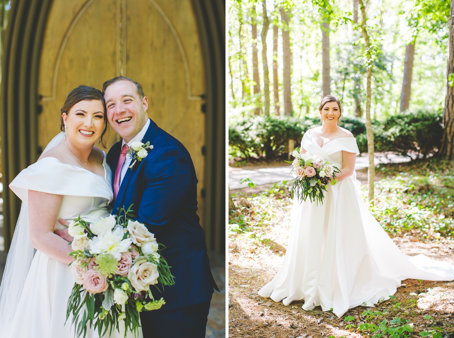 Bridal Party Photographs at Cooper Chapel in Arkansas 