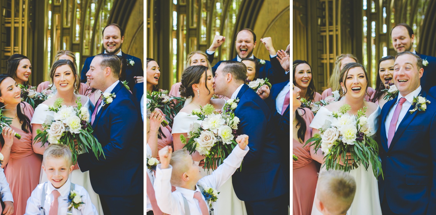 Bridal Party Photographs at Cooper Chapel in Arkansas 