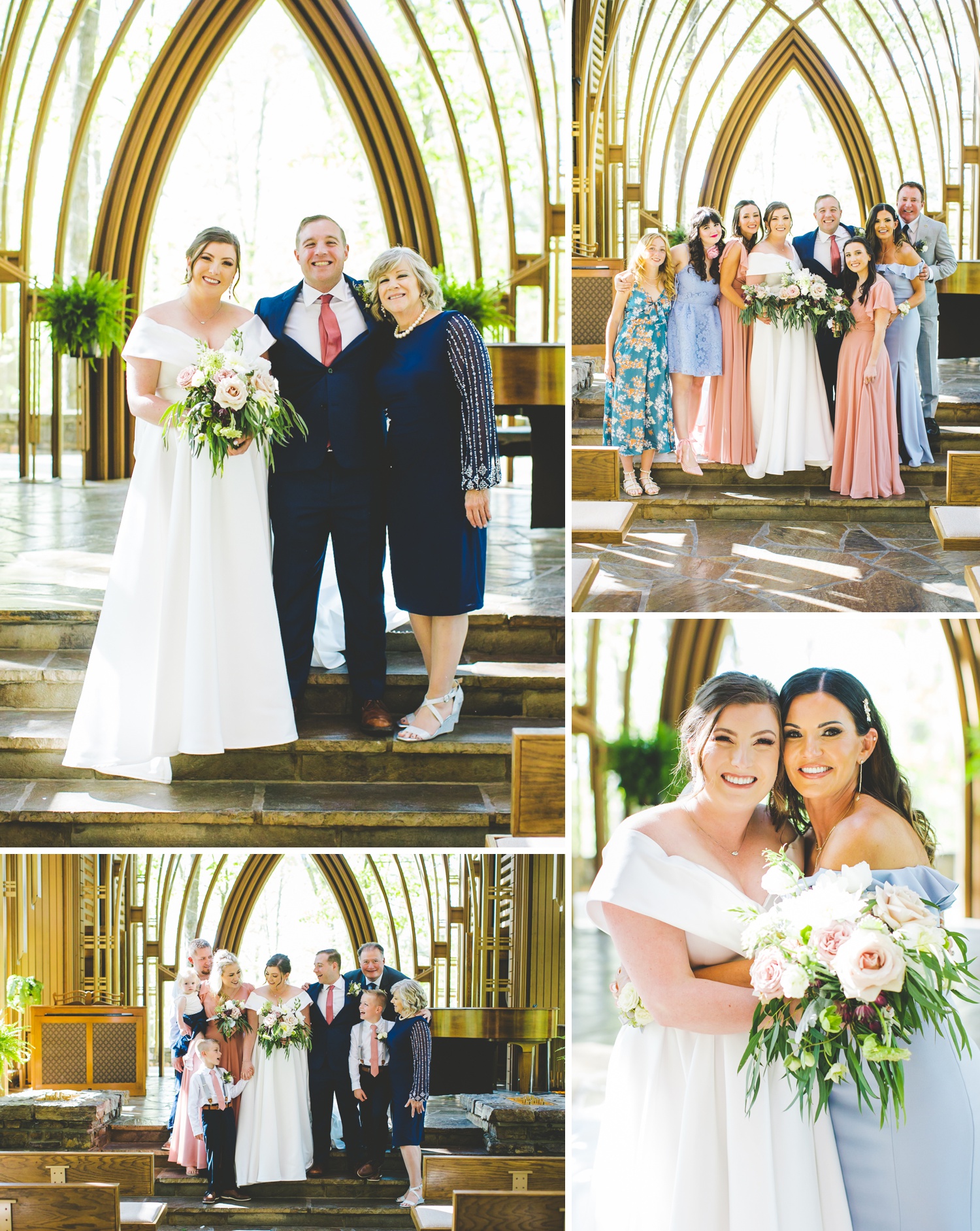 Spring Wedding in Arkansas with Mauve Flowers