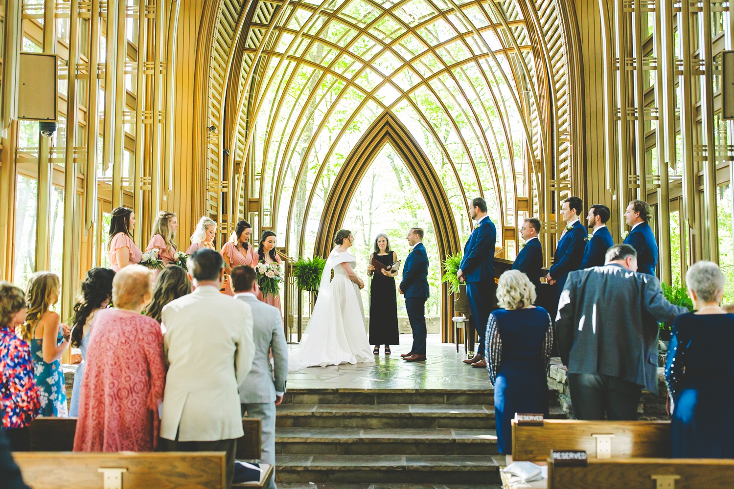 Wedding Ceremony at Cooper Chapel in Bella Vista, Arkansas 