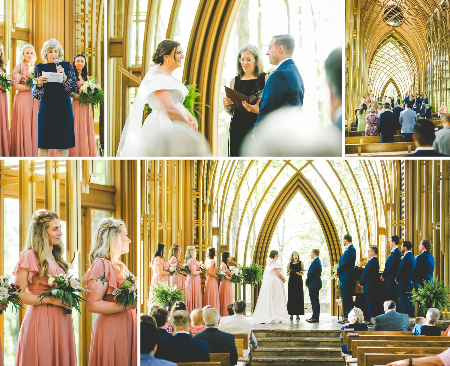 Wedding Ceremony at Cooper Chapel in Bella Vista, Arkansas 