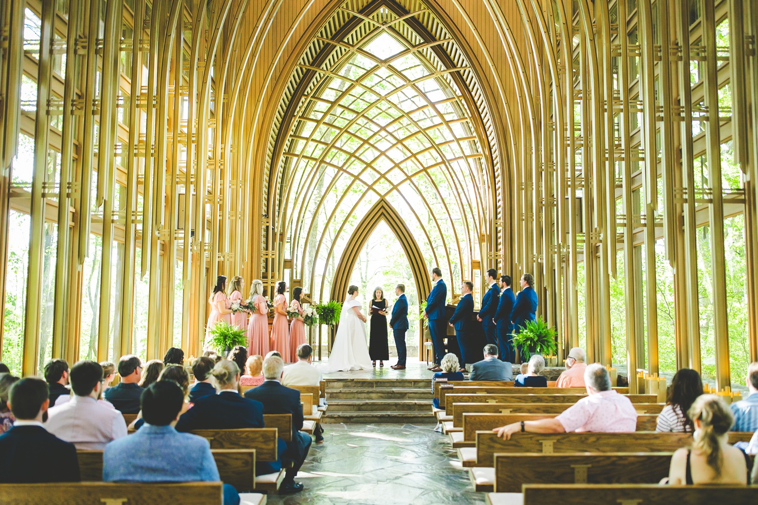 Wedding Ceremony at Cooper Chapel in Bella Vista, Arkansas 
