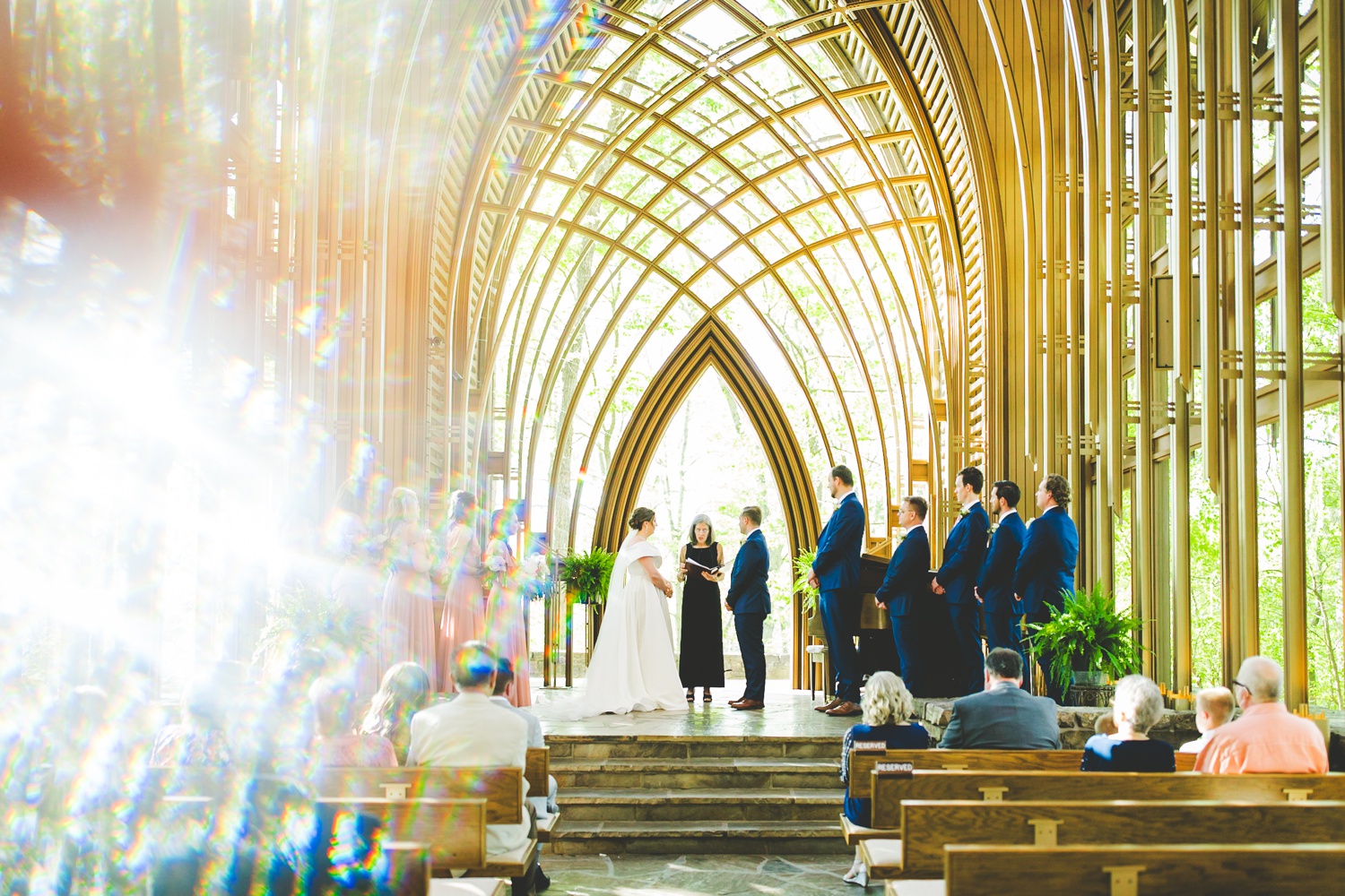 Wedding Ceremony at Cooper Chapel in Bella Vista, Arkansas