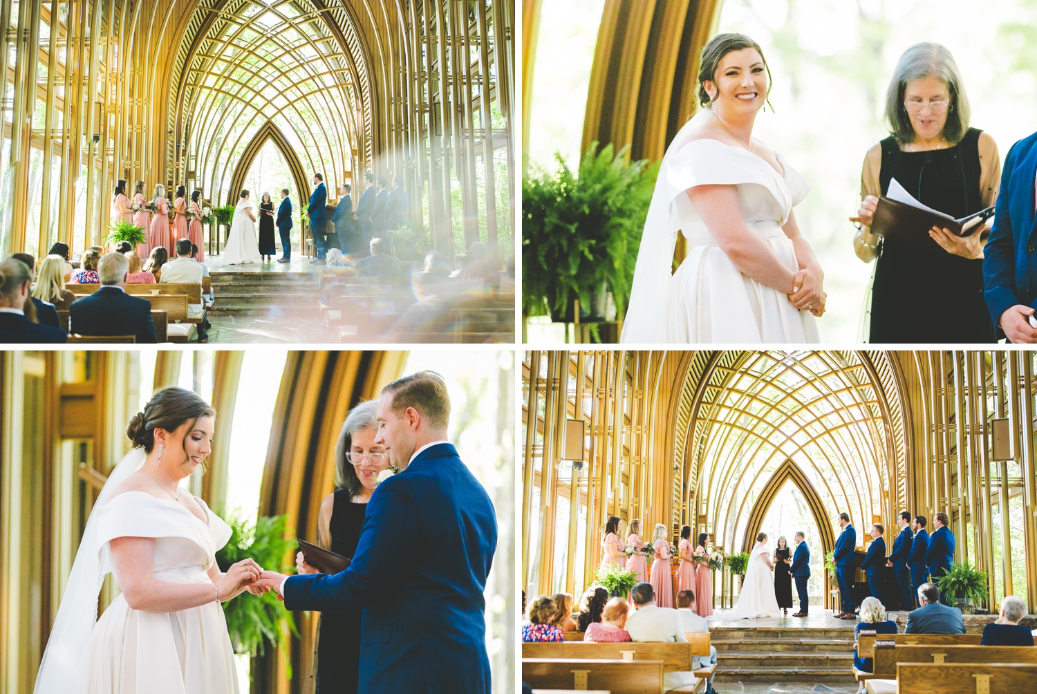 Wedding Ceremony at Cooper Chapel in Bella Vista, Arkansas 