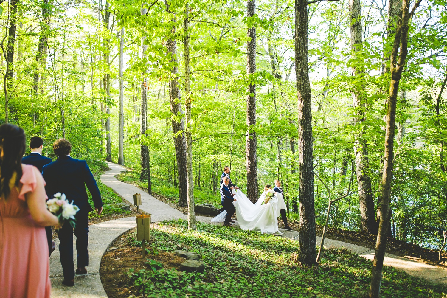 Colorful Wedding Photographs Taken at Cooper Chapel in Bella Vista