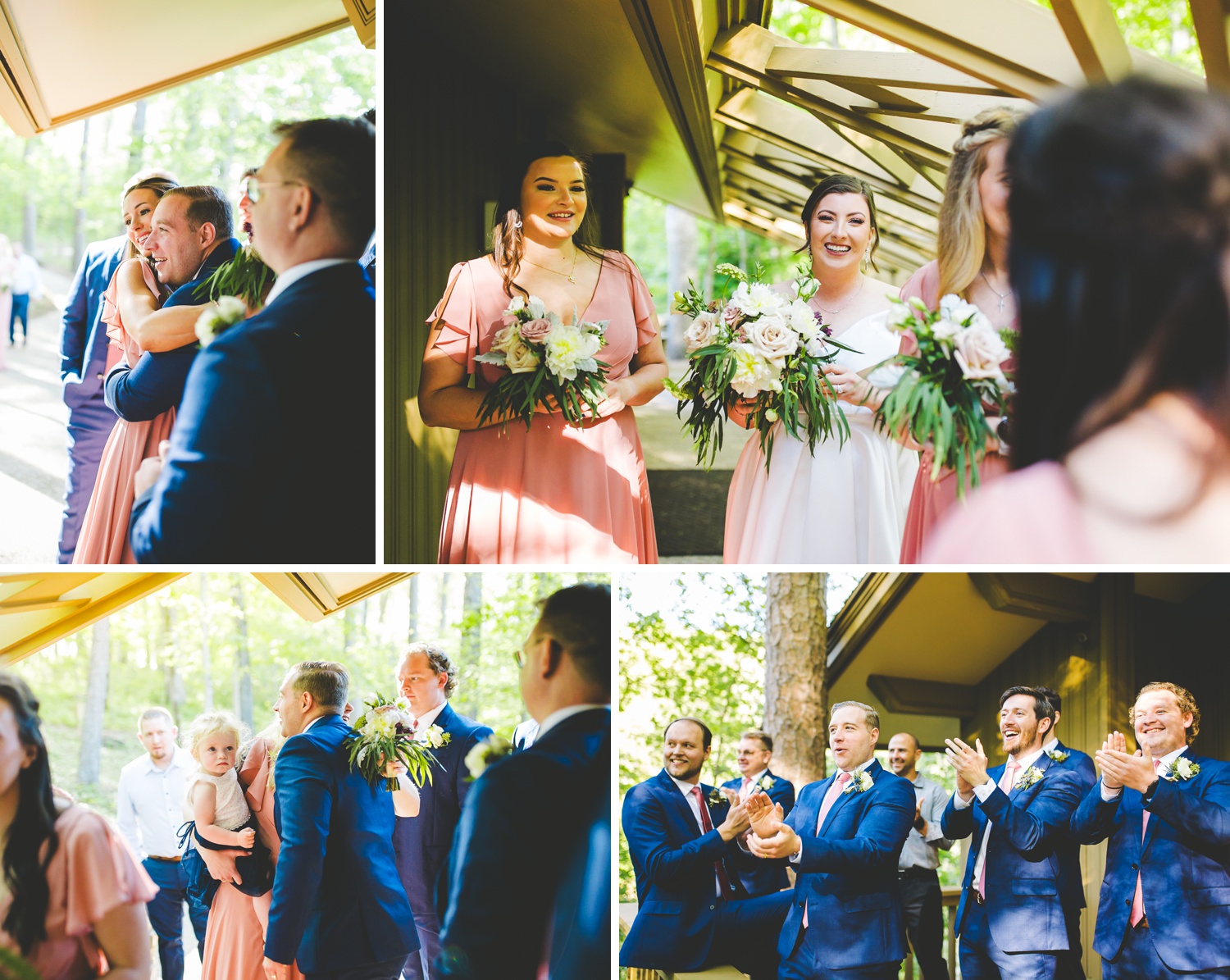 Colorful Wedding Photographs Taken at Cooper Chapel in Bella Vista