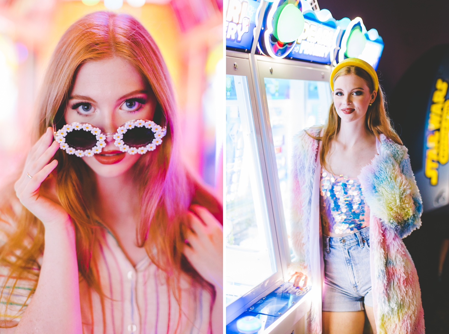 editorial inspired senior photographs at arcade 