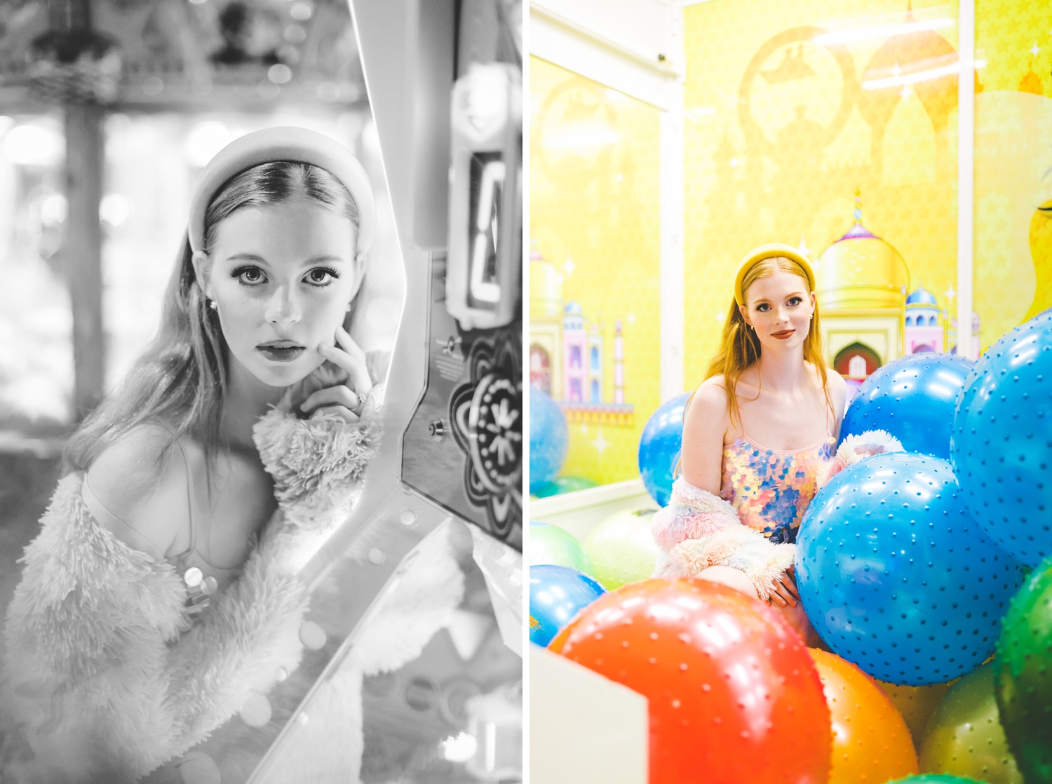 editorial inspired senior photographs at arcade 