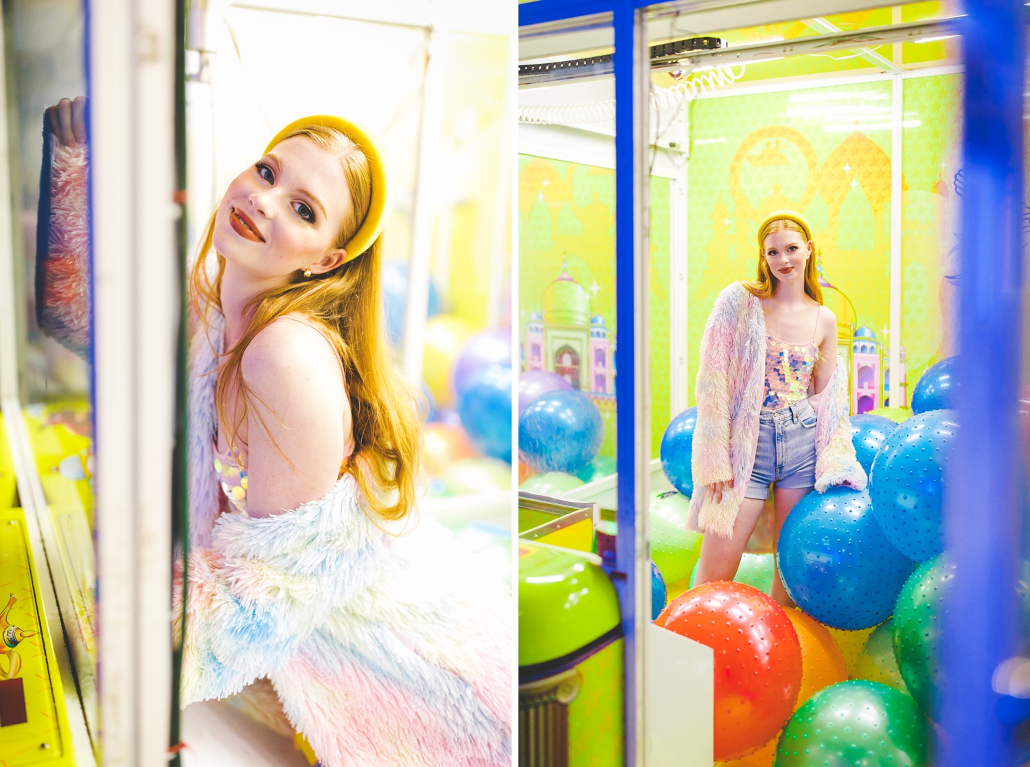 fashion inspired senior photographs at arcade 