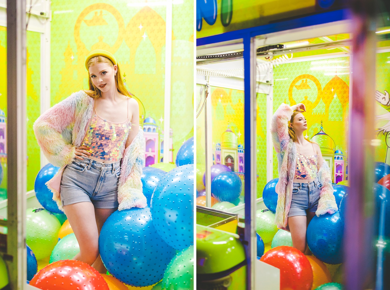 fashion inspired senior photographs at arcade 