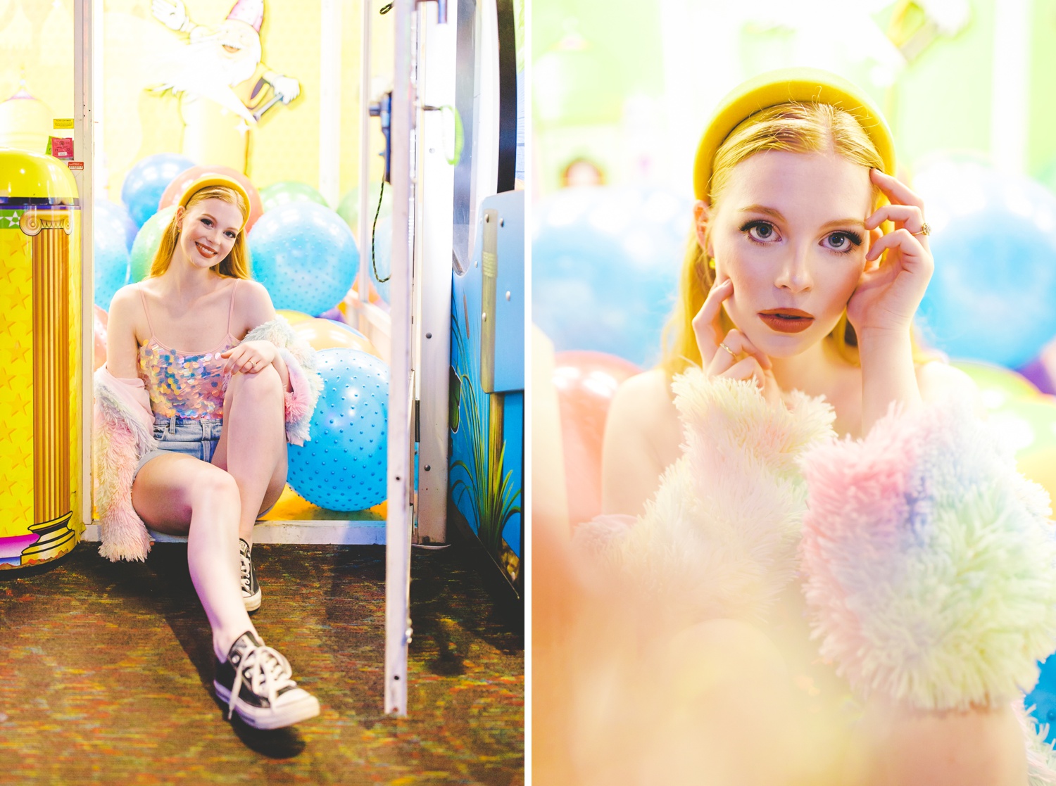 fashion inspired senior photographs at arcade 