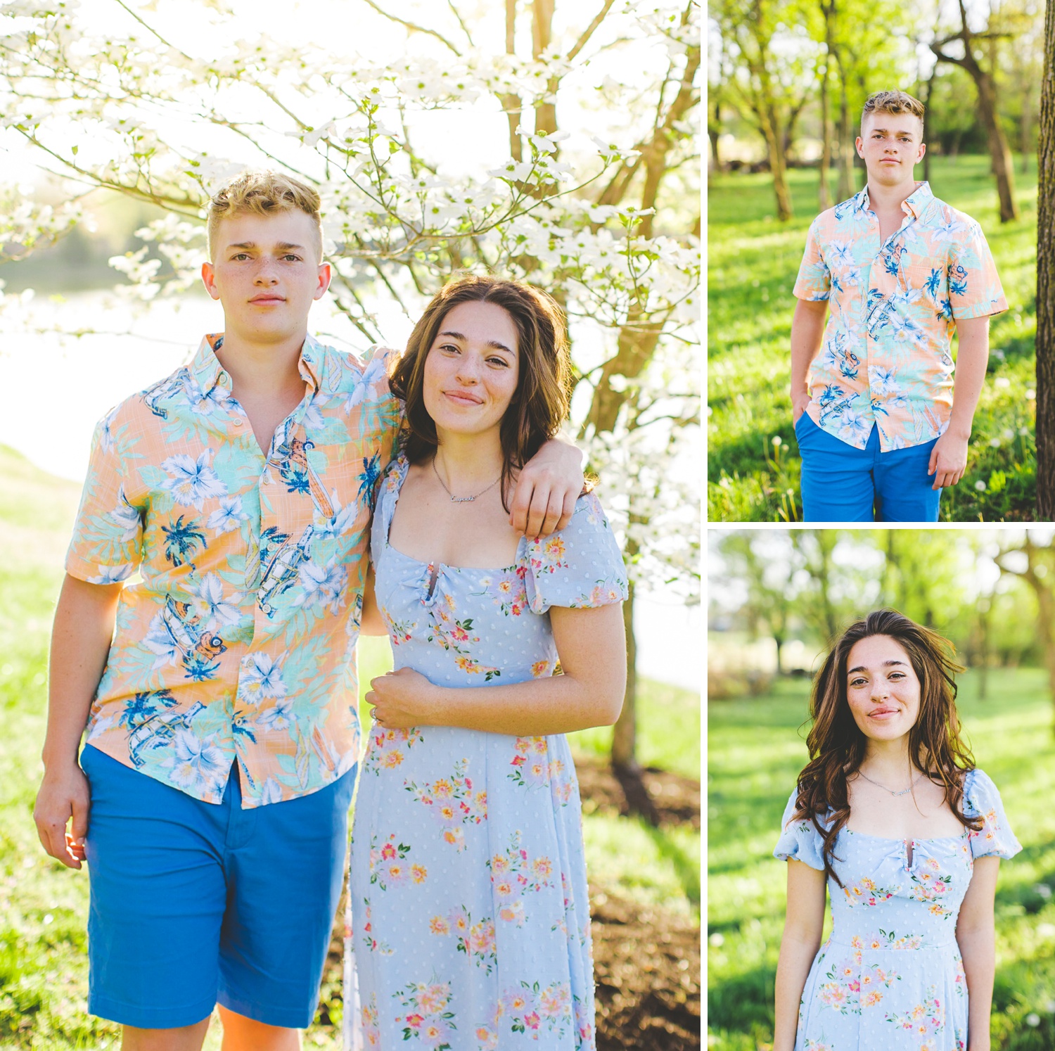 Sibling Senior Photographs in Northwest Arkansas 