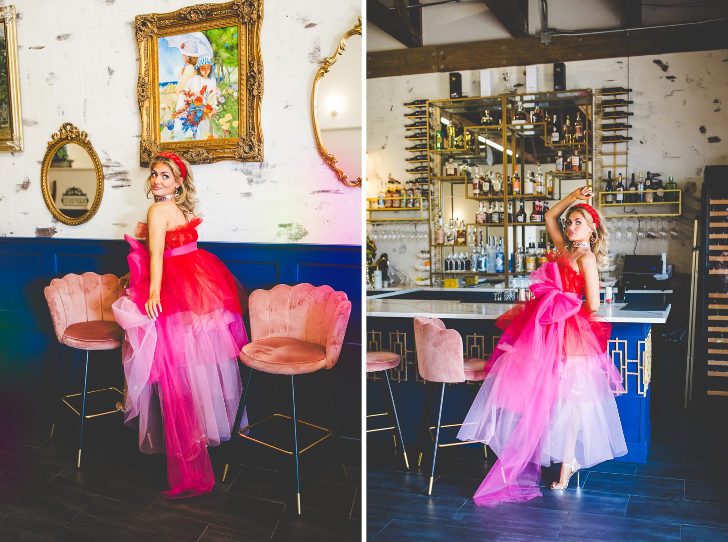 Creative Fashion BTS of Editorial Photoshoot at Bienvenue Restaurant in Springdale, Ar, Our Favorite Villes Podcast