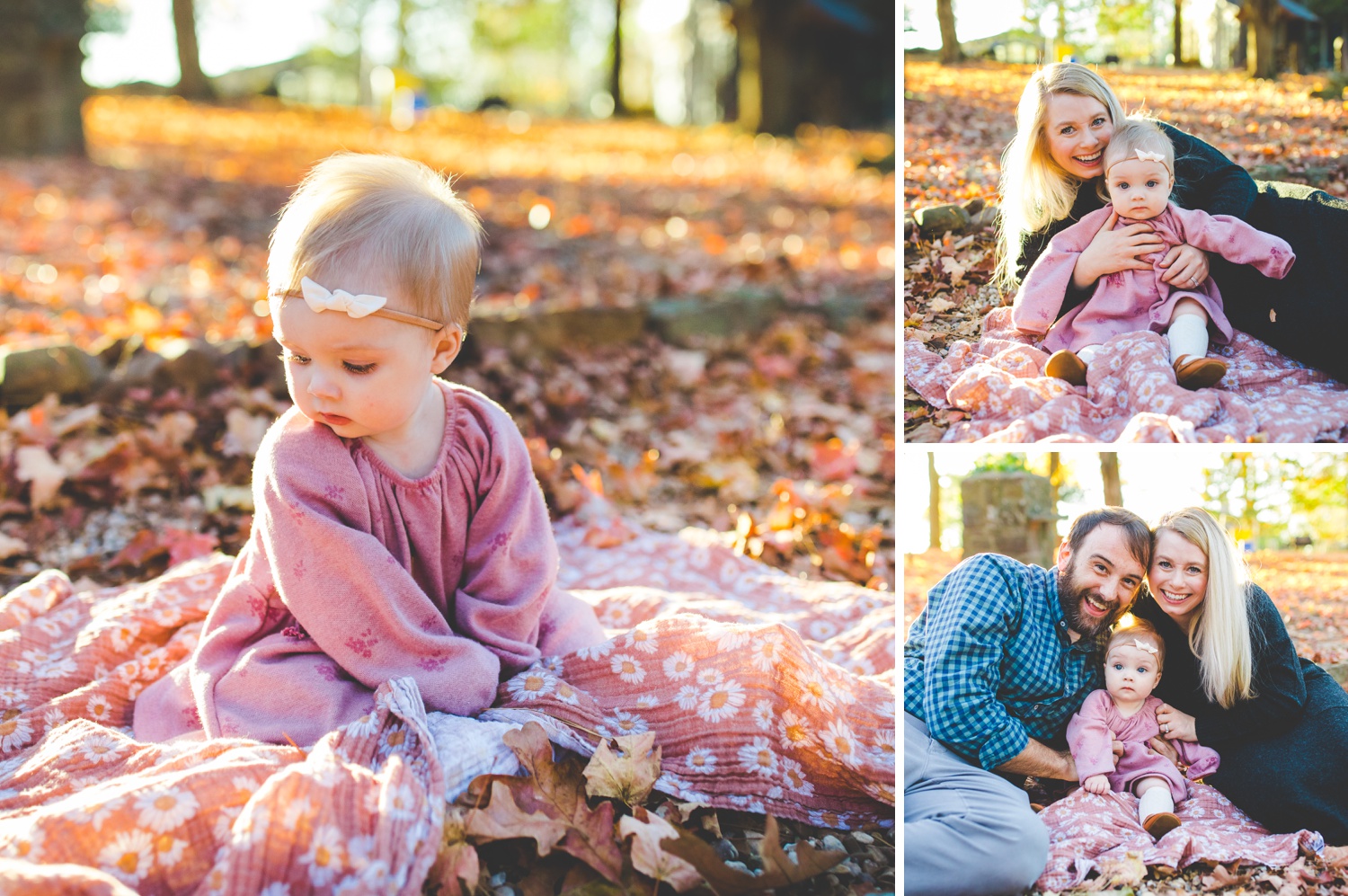 family photo poses with 6-9 month old baby