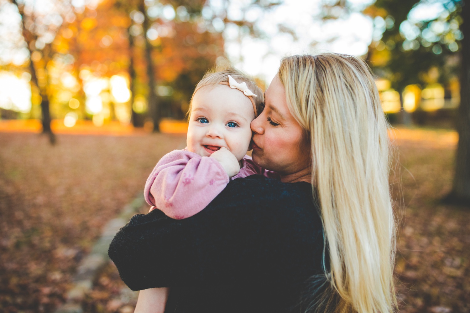 colorful fall family photos in fayetteville