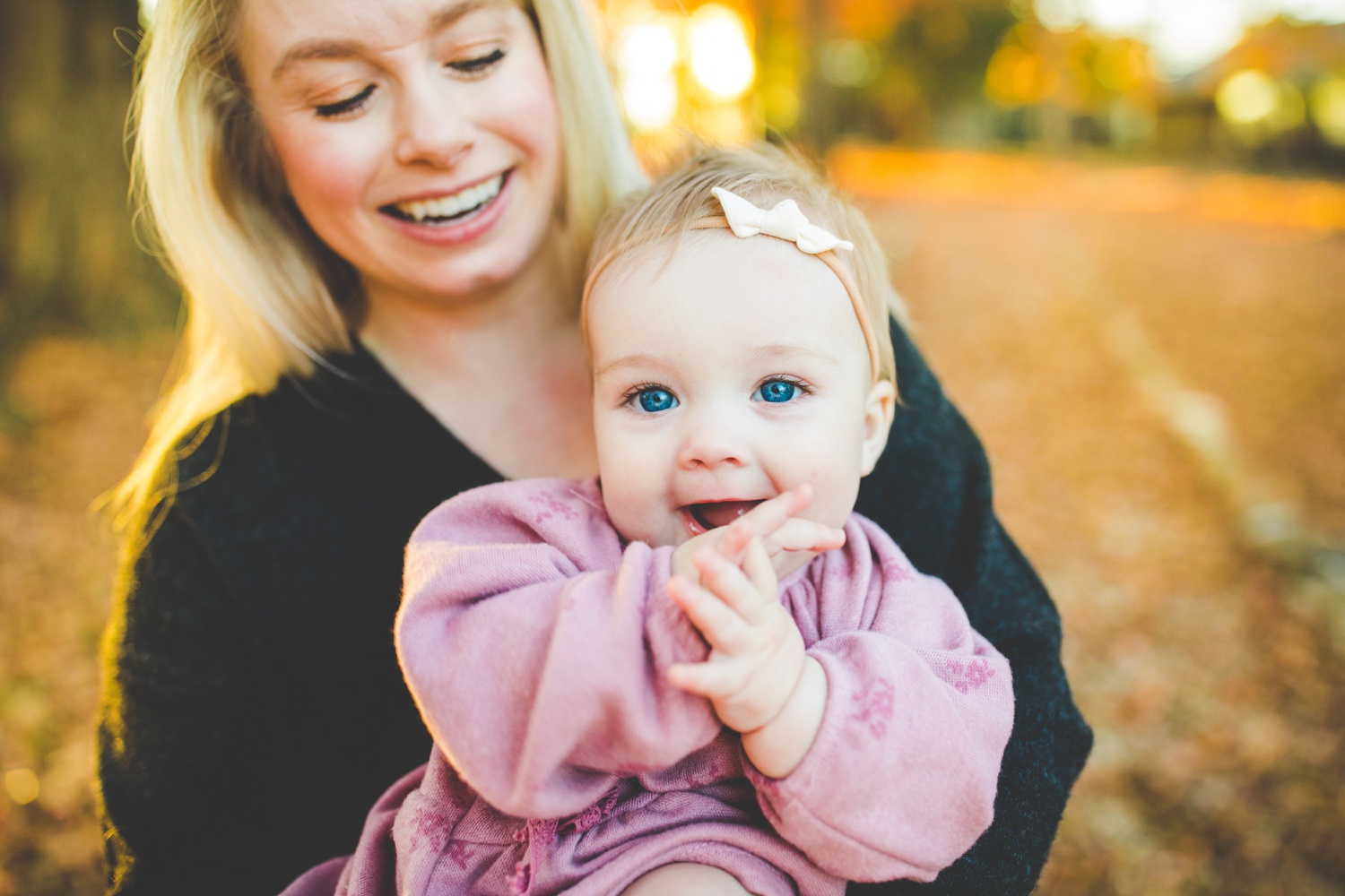 colorful fall family photos in fayetteville