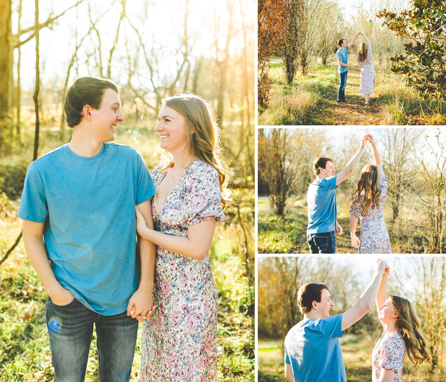 Forest Engagement Photos in Arkansas 