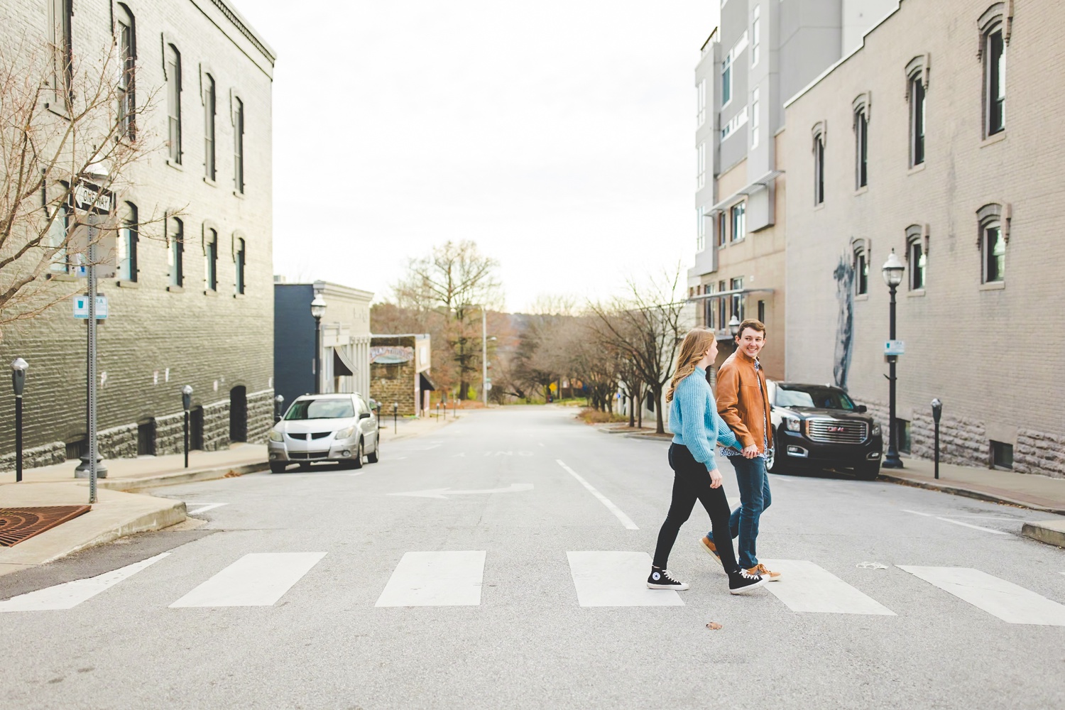 Downtown Engagement Photos in Small Town, Lissa Chandler Photography 