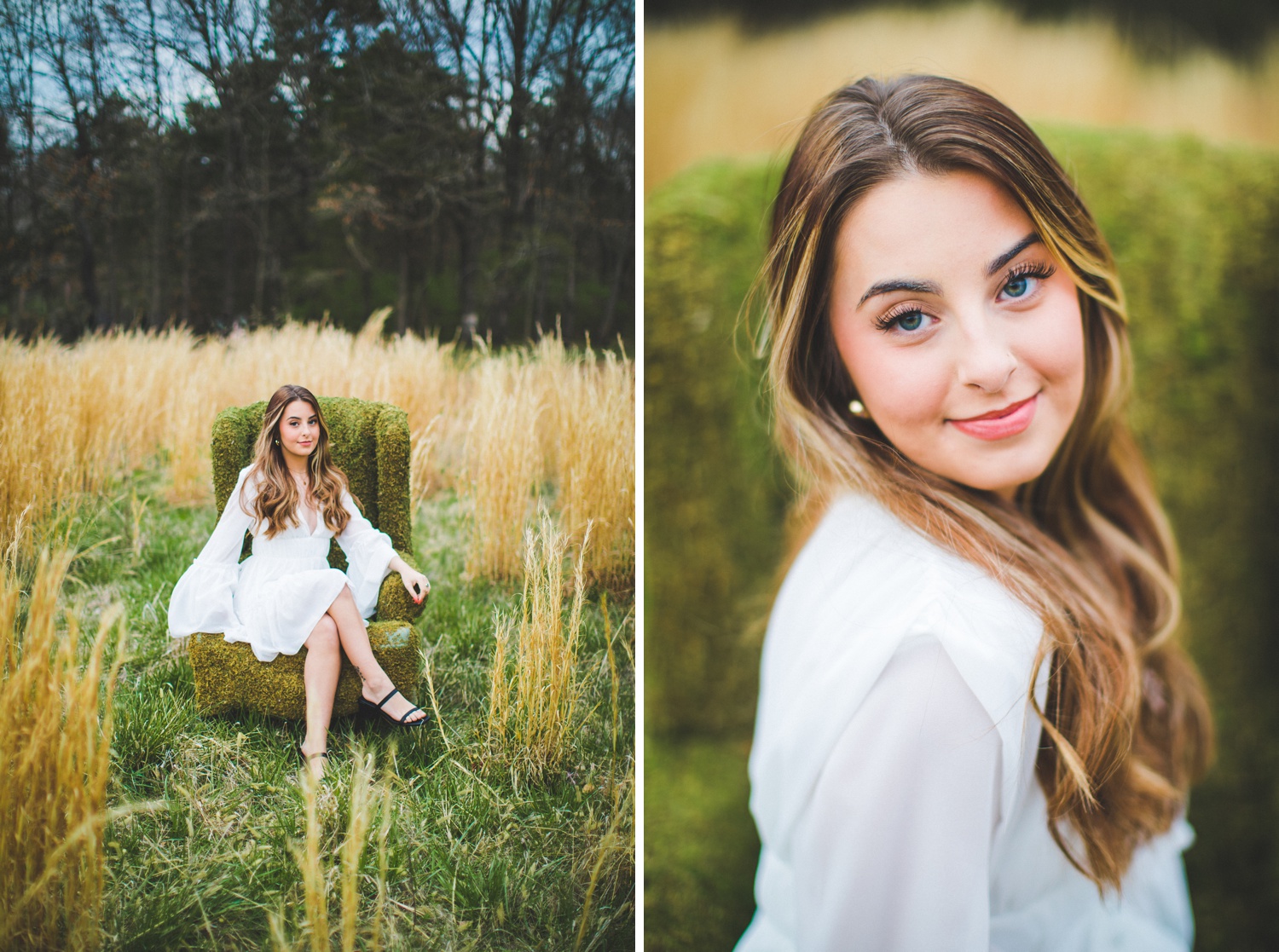spring senior photographs in fayetteville 