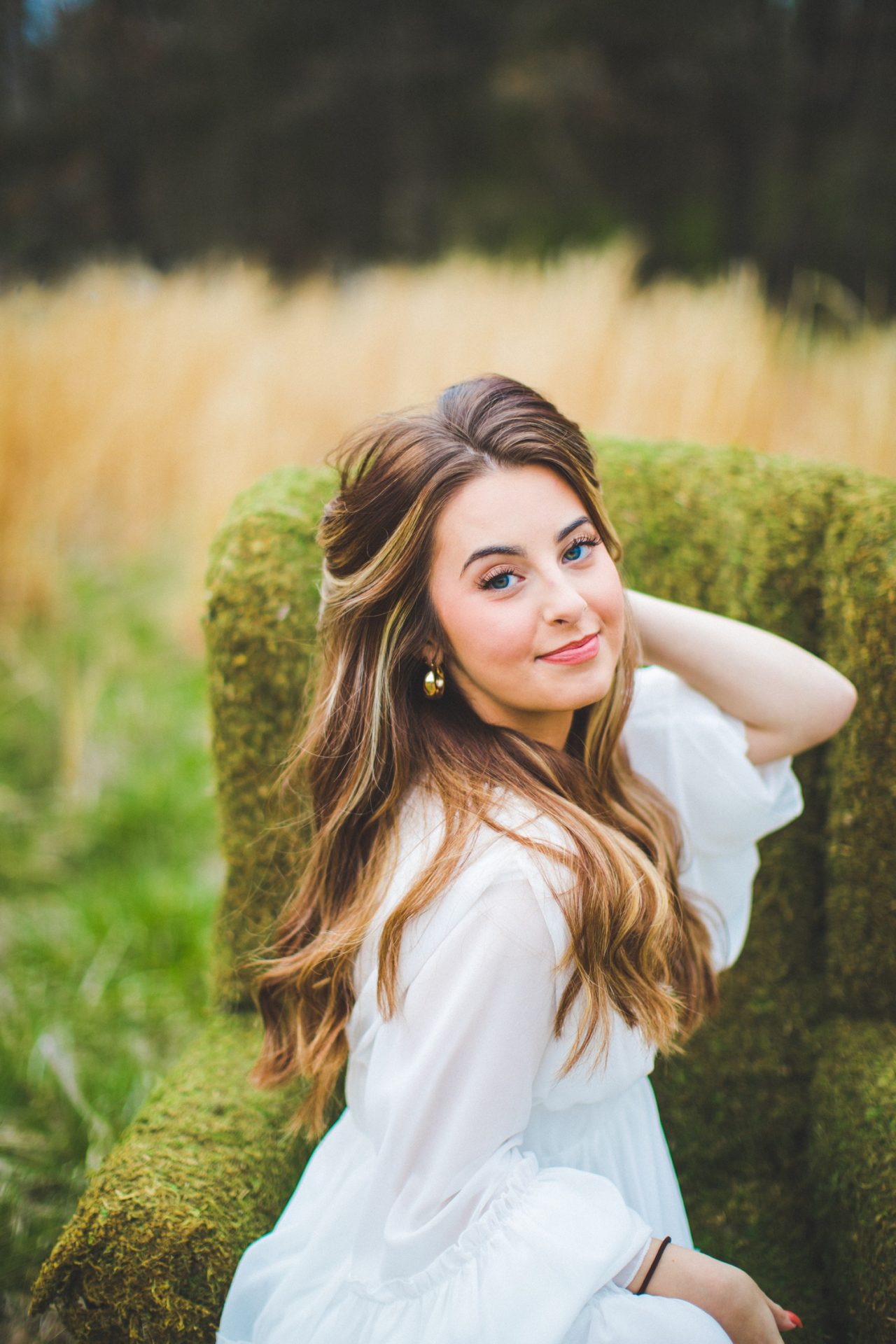 spring senior photographs in fayetteville 