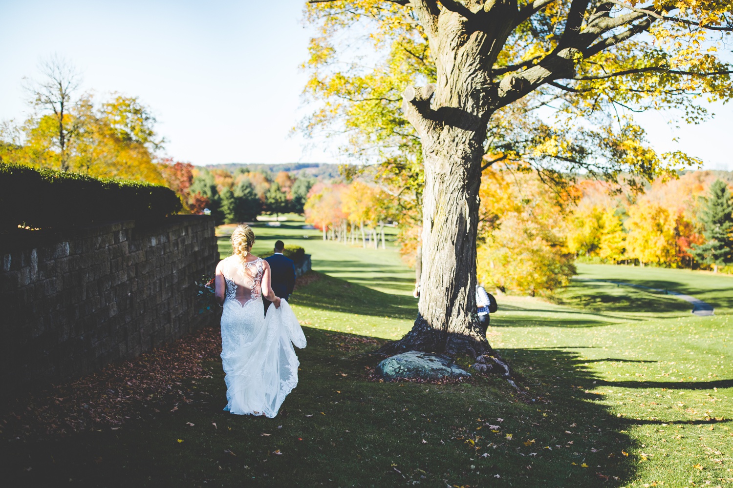 Bride and Groom Reading Letters Before Wedding, Colorful Wedding Photos