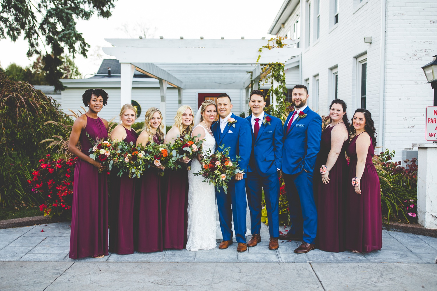 Bridal Party Photographs, Fall Wedding in Connecticut 
