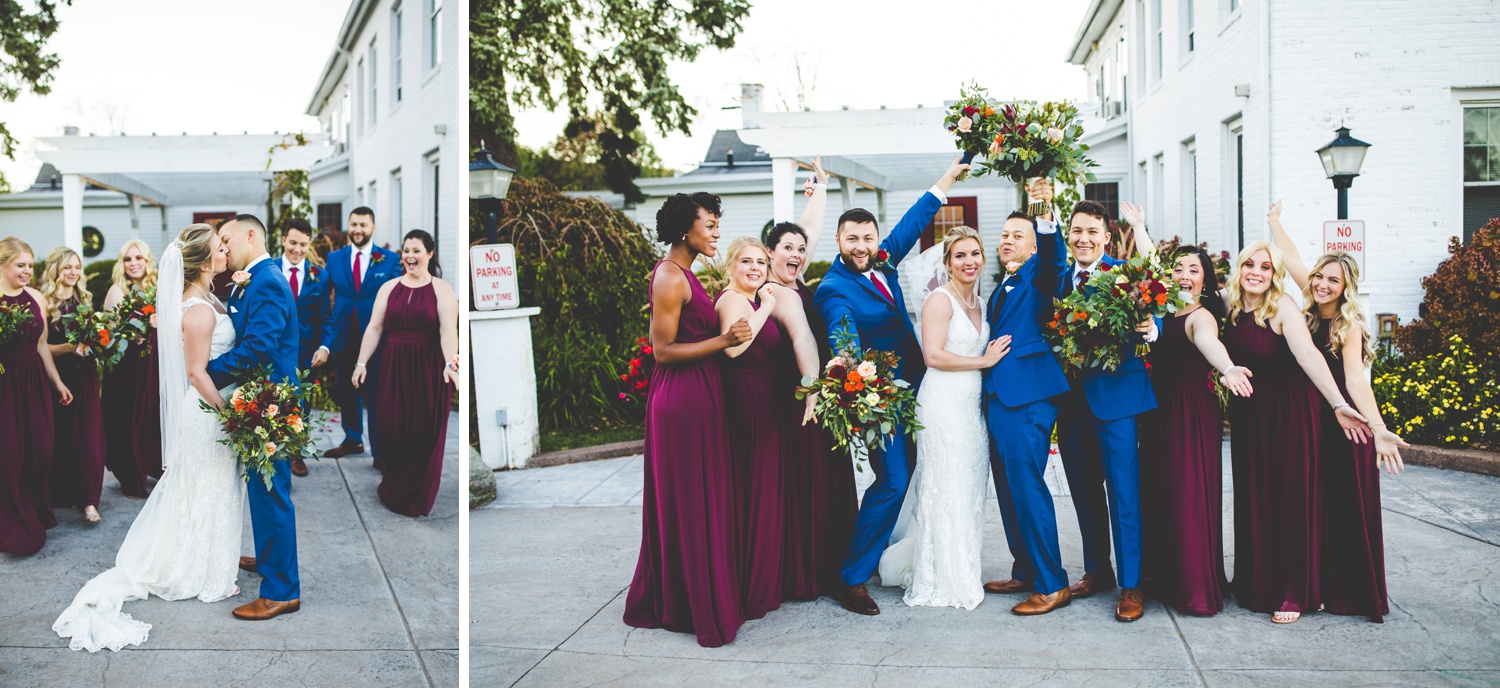 Bridal Party Photographs, Fall Wedding in Connecticut 