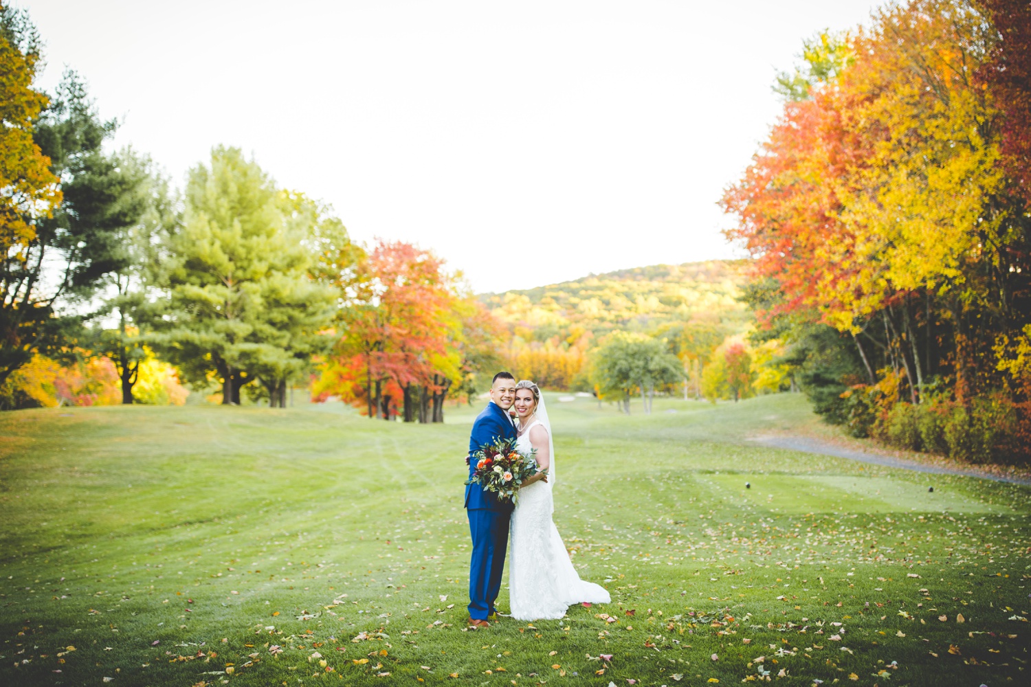 Bridal Party Photographs, Fall Wedding in Connecticut 