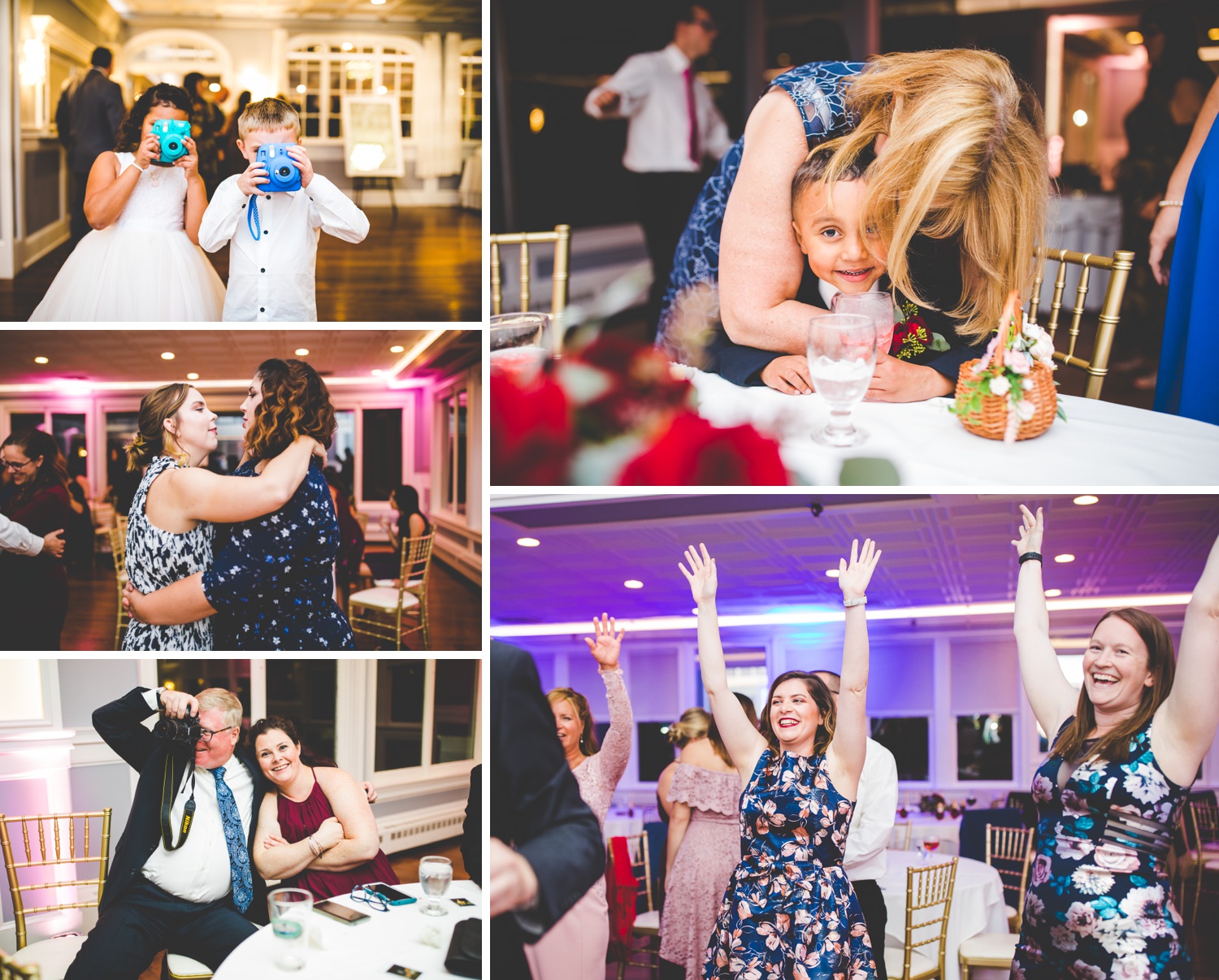 Colorful Wedding Reception Photographs in Connecticut 