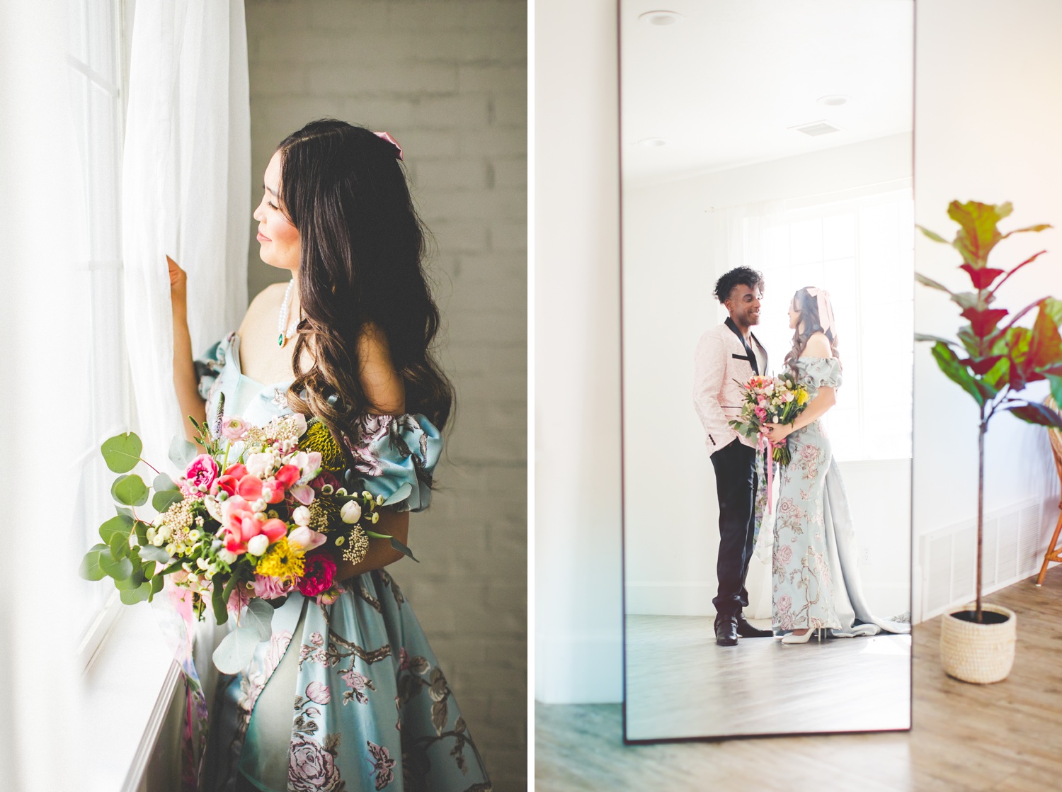 Colorful Bridal Editorial by Arkansas Wedding Photographer 