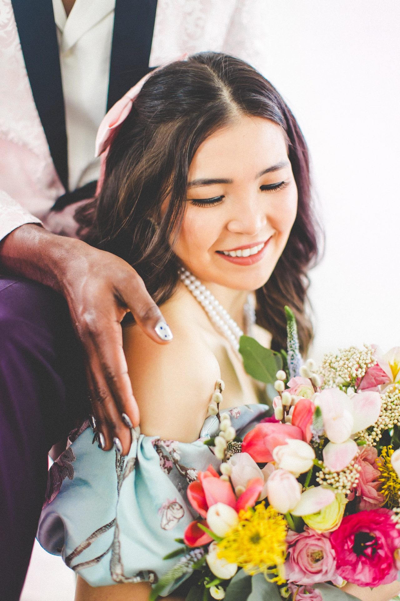 Colorful Studio Bride and Groom Photography in Draper UT
