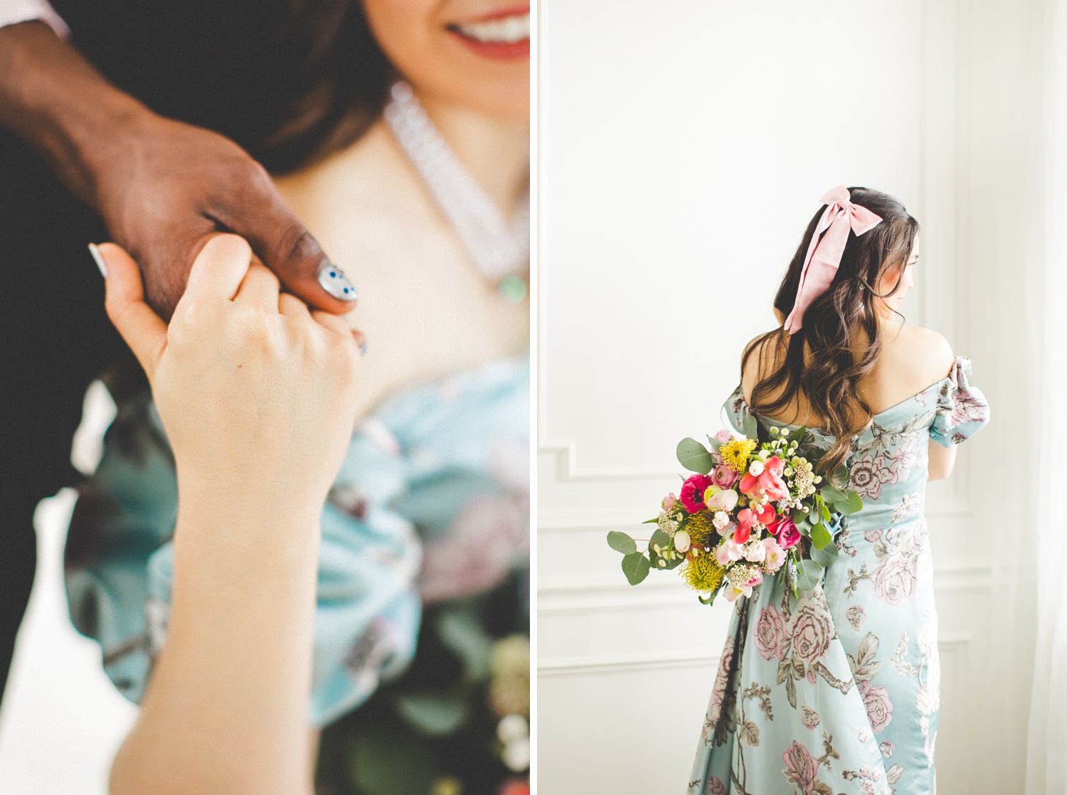 Colorful Studio Bride and Groom Photography in Draper UT