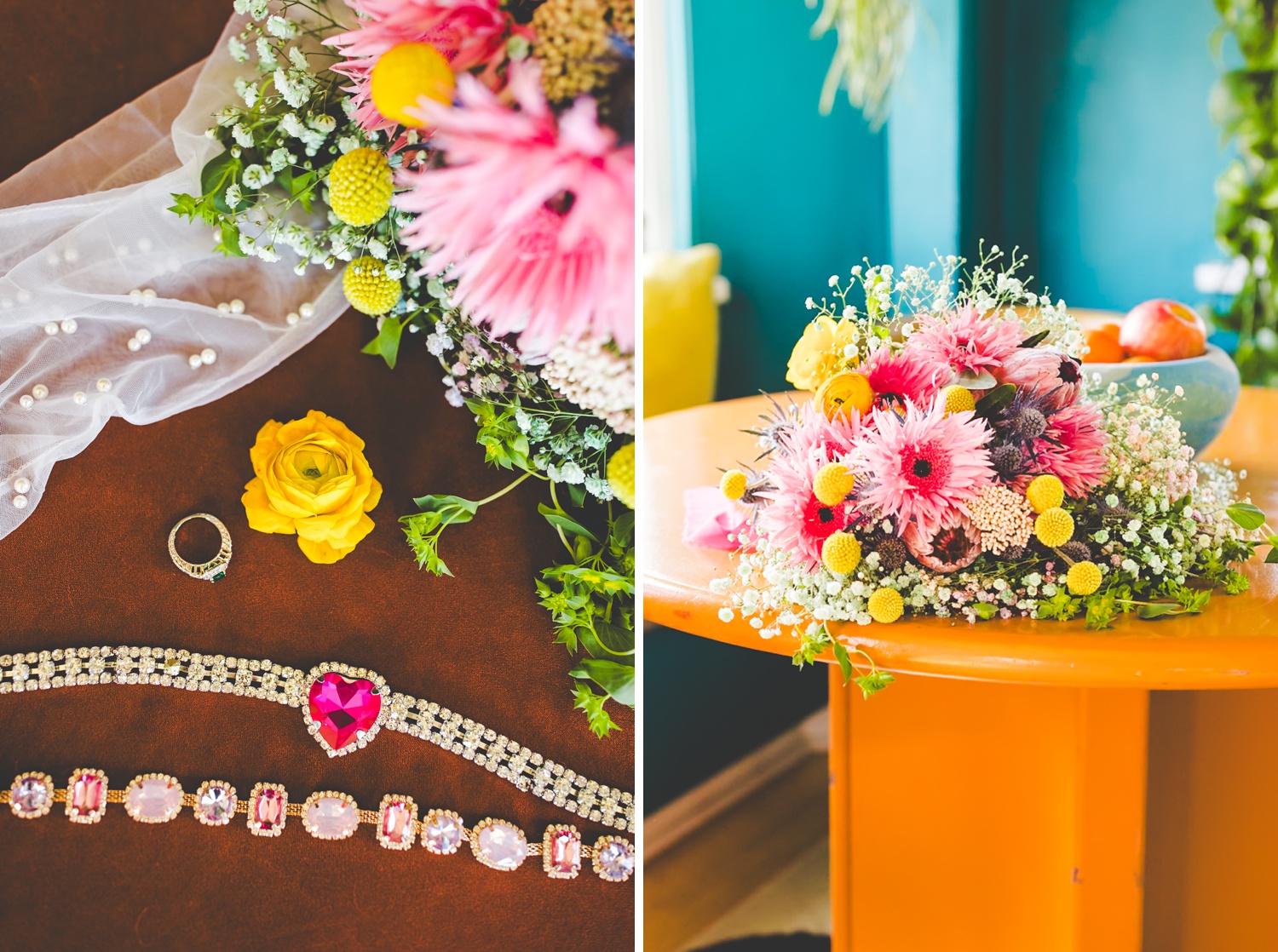 Details from Colorful Wedding Editorial 
