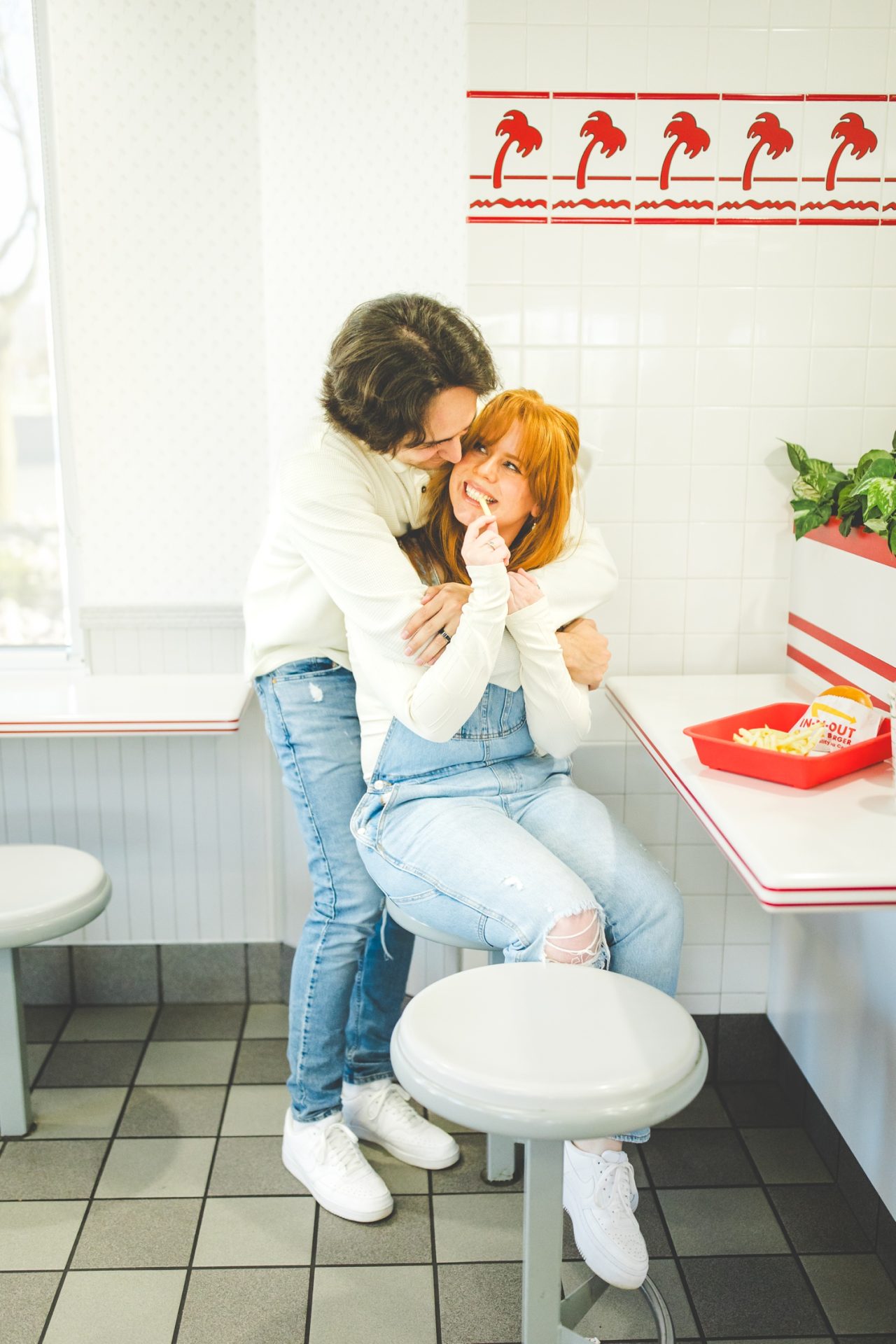 Unique Ideas for Engagement Photos, Fast Food Couple Photos