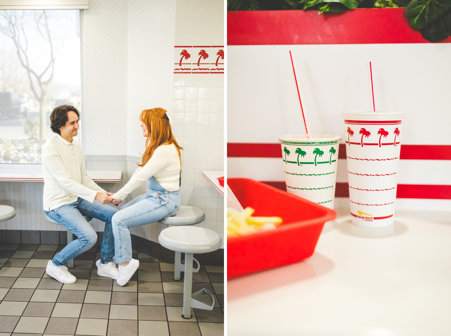 Unique Ideas for Engagement Photos, Fast Food Couple Photos