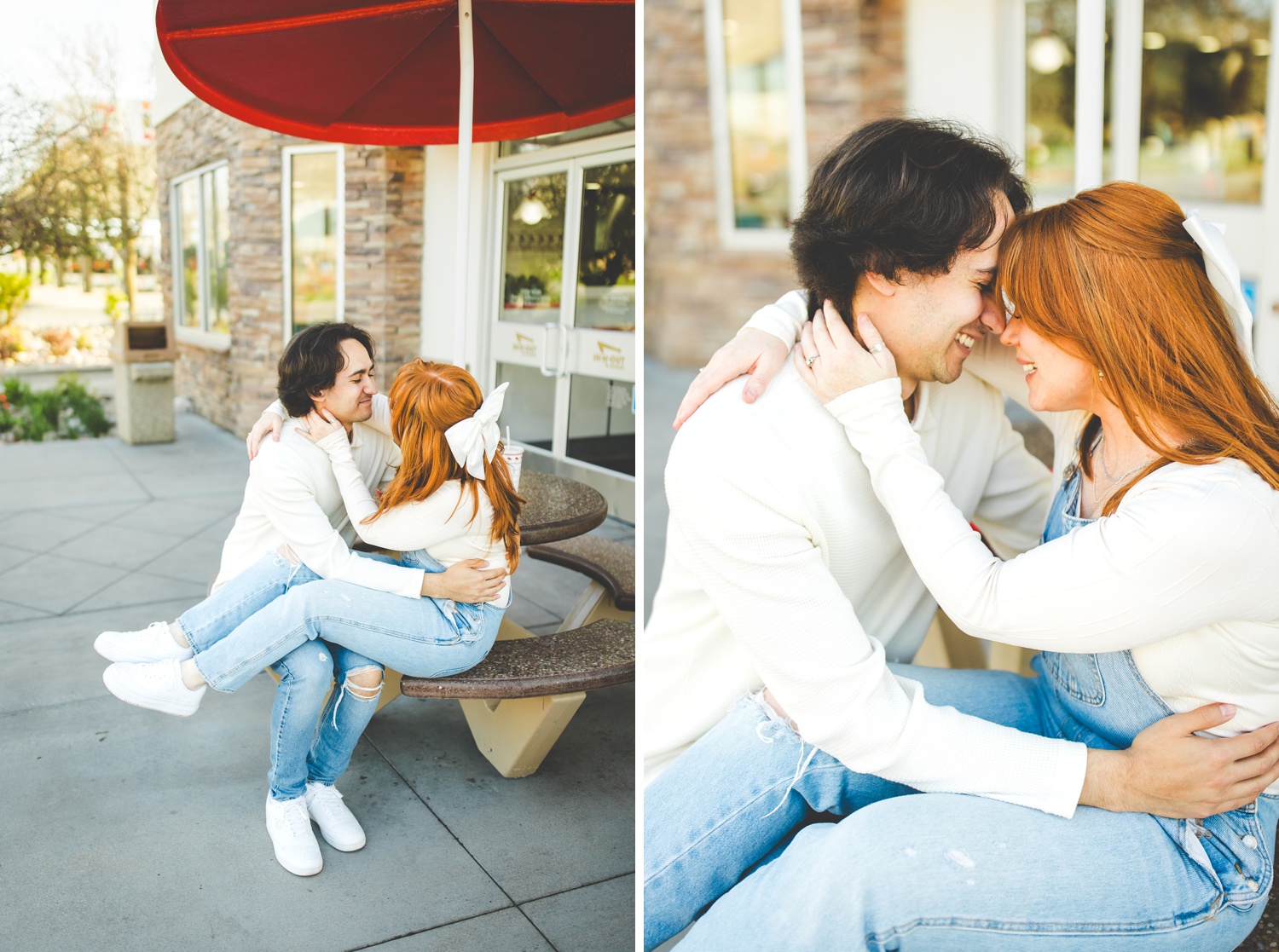 Unique Ideas for Engagement Photos, Fast Food Couple Photos