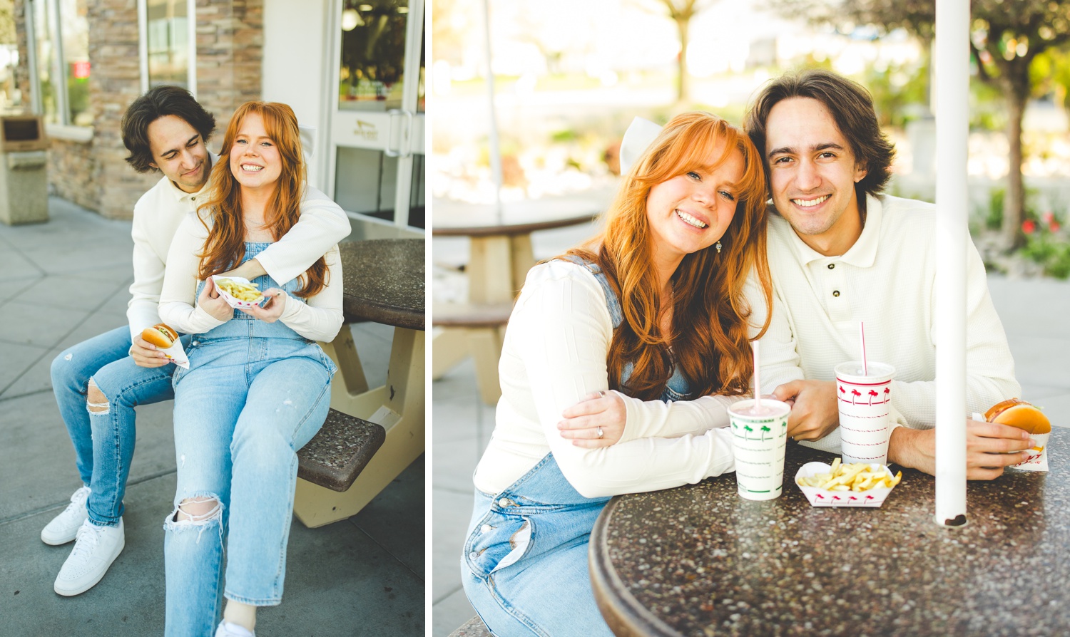 Colorful Engagement Photography at In & Out